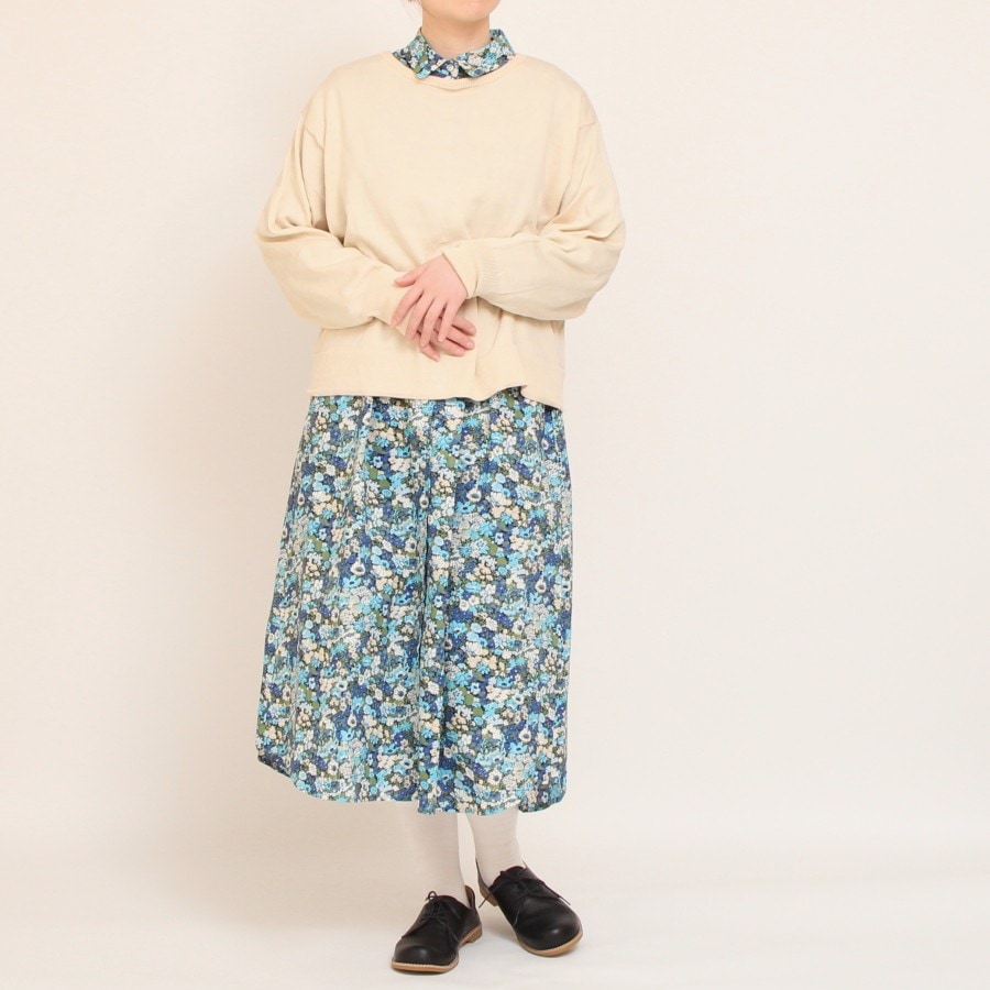 LIBERTY長袖レギュラーカラーワンピース(2503)