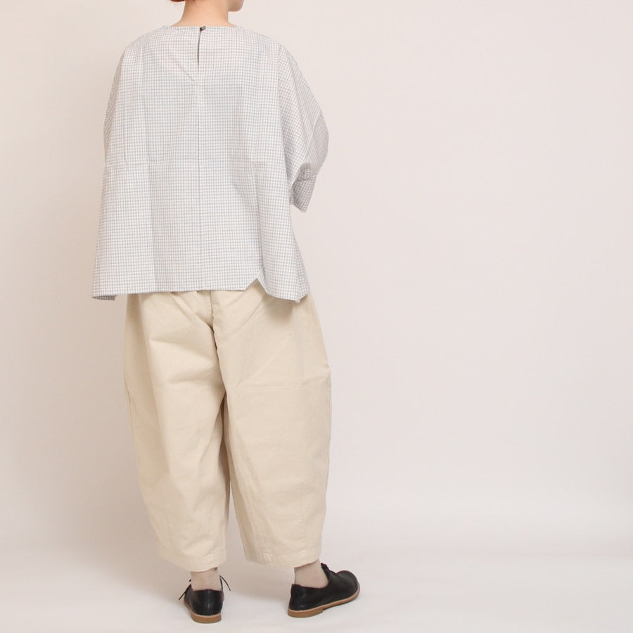 【50%OFF】NARU綿麻タイプライタープルオーバー