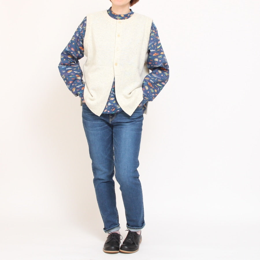 【20%OFF】【NAVYのみ残り僅か】24animals前後差モックネックプルオーバー(2409)