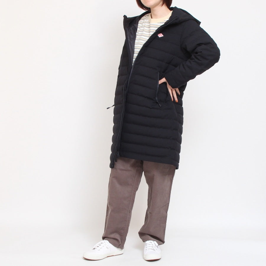【CHARCOAL GRAYのみ】DANTONウールライクミドルダウンコート24