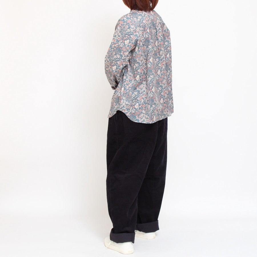 【30%OFF】【NAVYサイズMのみ ラスト1点】D.M.Gコーデュロイツータックトラウザー