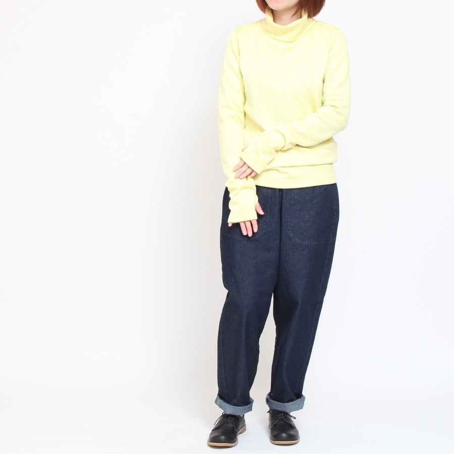 Kelenタートルネックリブプルオーバー
