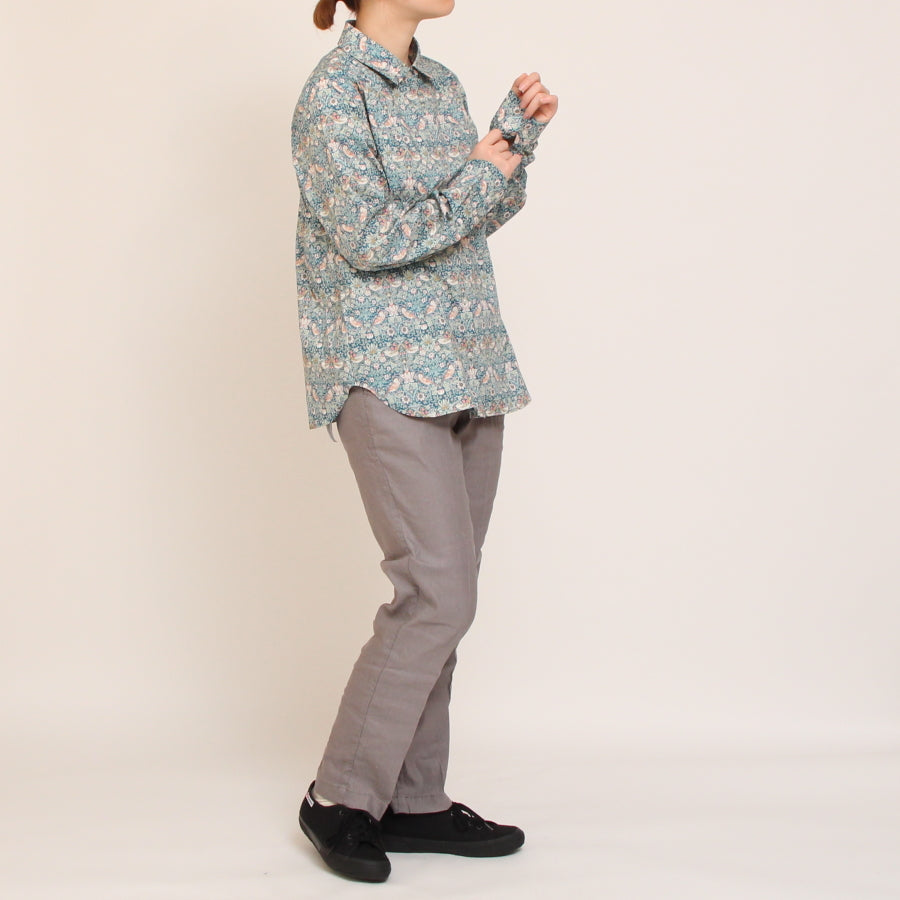 【20%OFF】【YELLOWのみ ラスト1点ずつ】リバティ長袖レギュラーシャツ(2503)