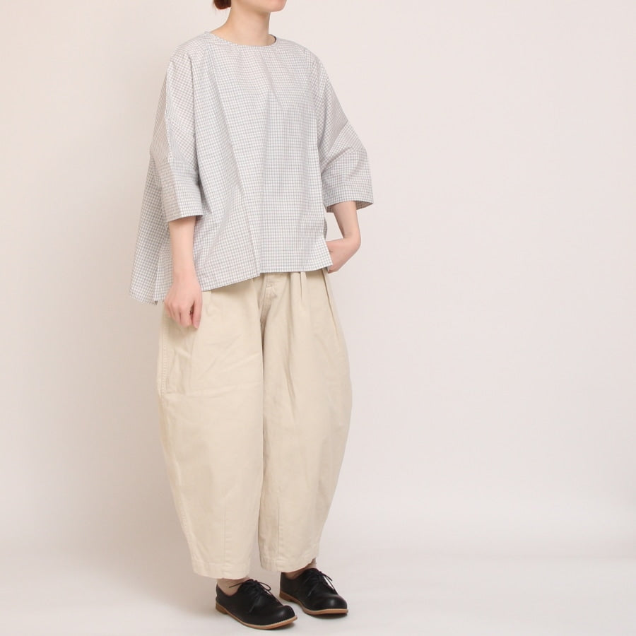【50%OFF】NARU綿麻タイプライタープルオーバー
