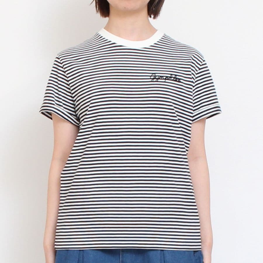 【WHITEラスト1点】GYMPHLEXロゴ刺繍Tシャツ