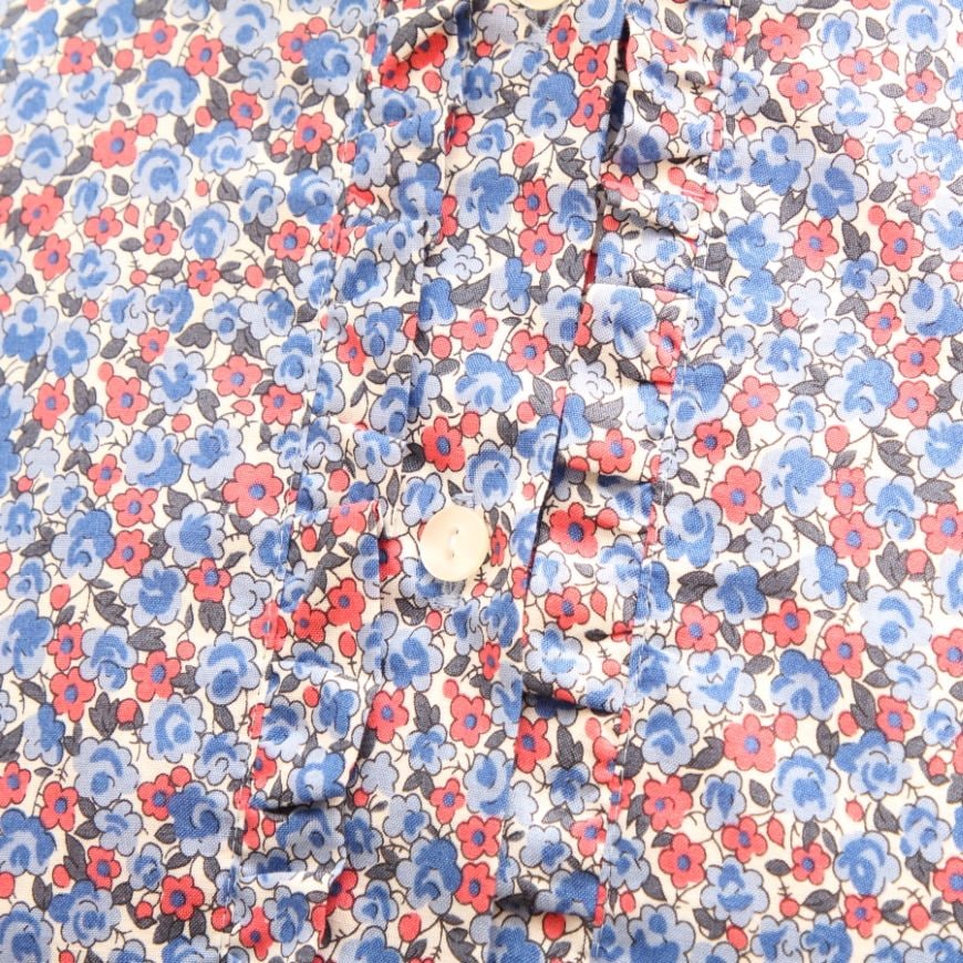 【20%OFF】【YELLOW・REDのみ ラスト1点】HOKKOH LIBERTY フロントフリルシャツ(2506)