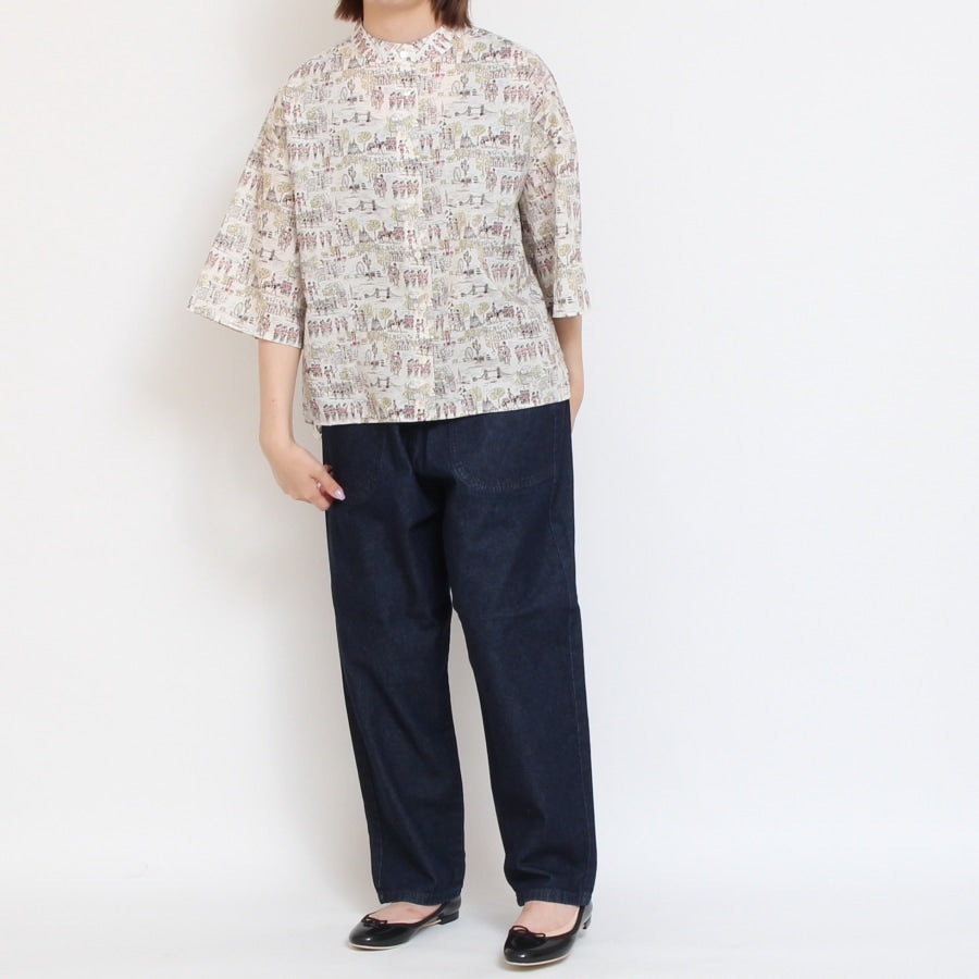 【30%OFF】【RED 残り僅か】リバティ前後差サイドスリットシャツ(2507)