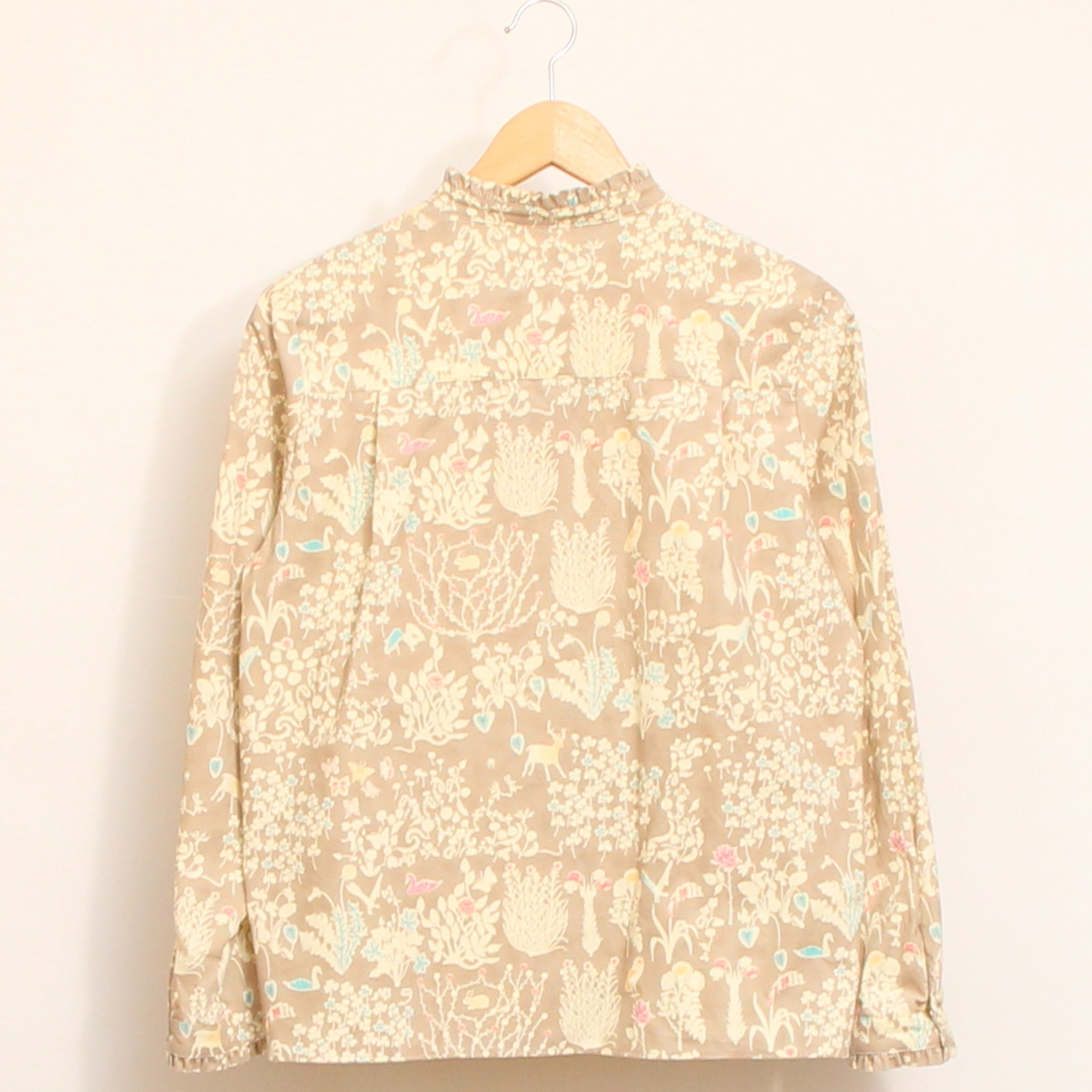 コーデュロイLIBERTYスタンドフリルシャツ2511