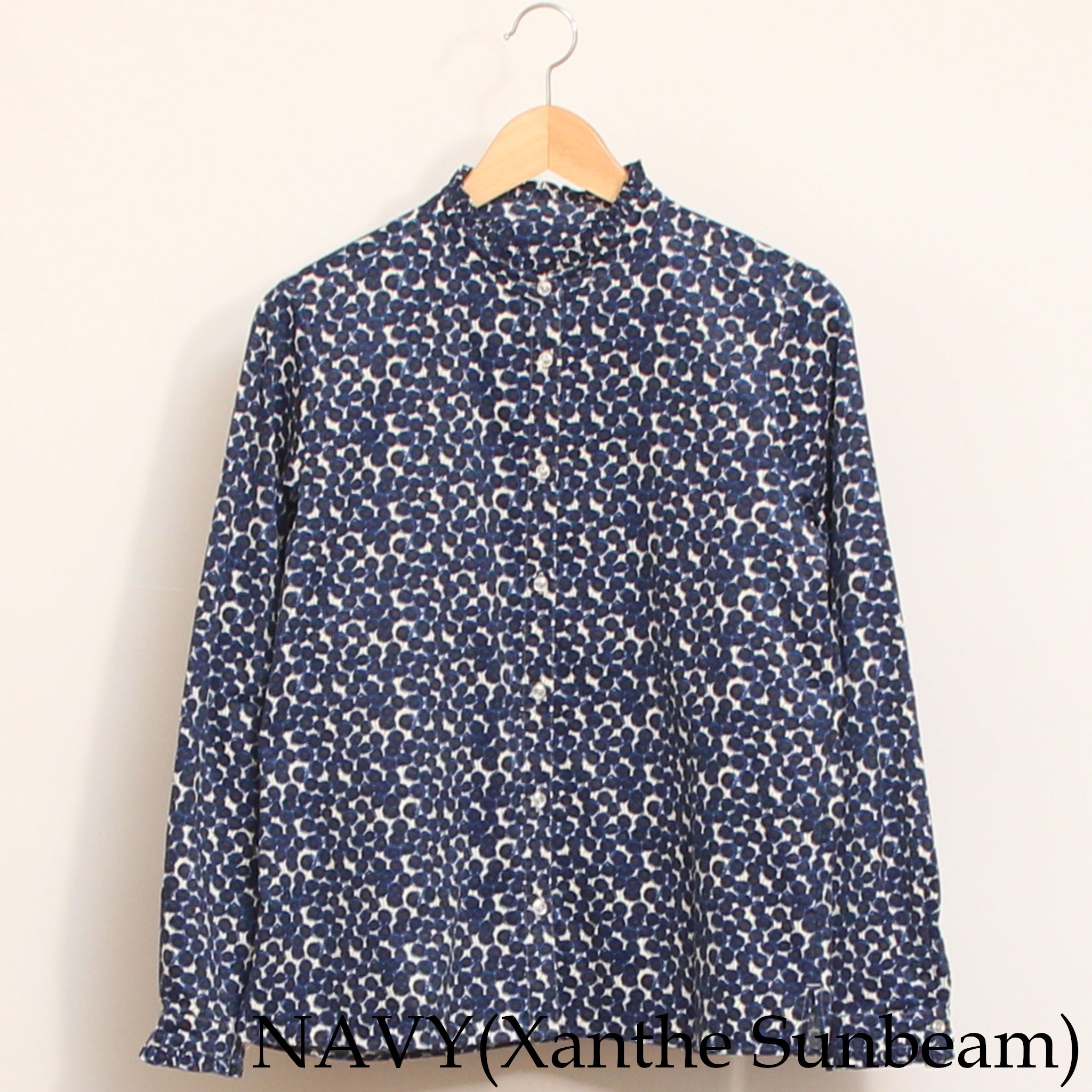 コーデュロイLIBERTYスタンドフリルシャツ2511