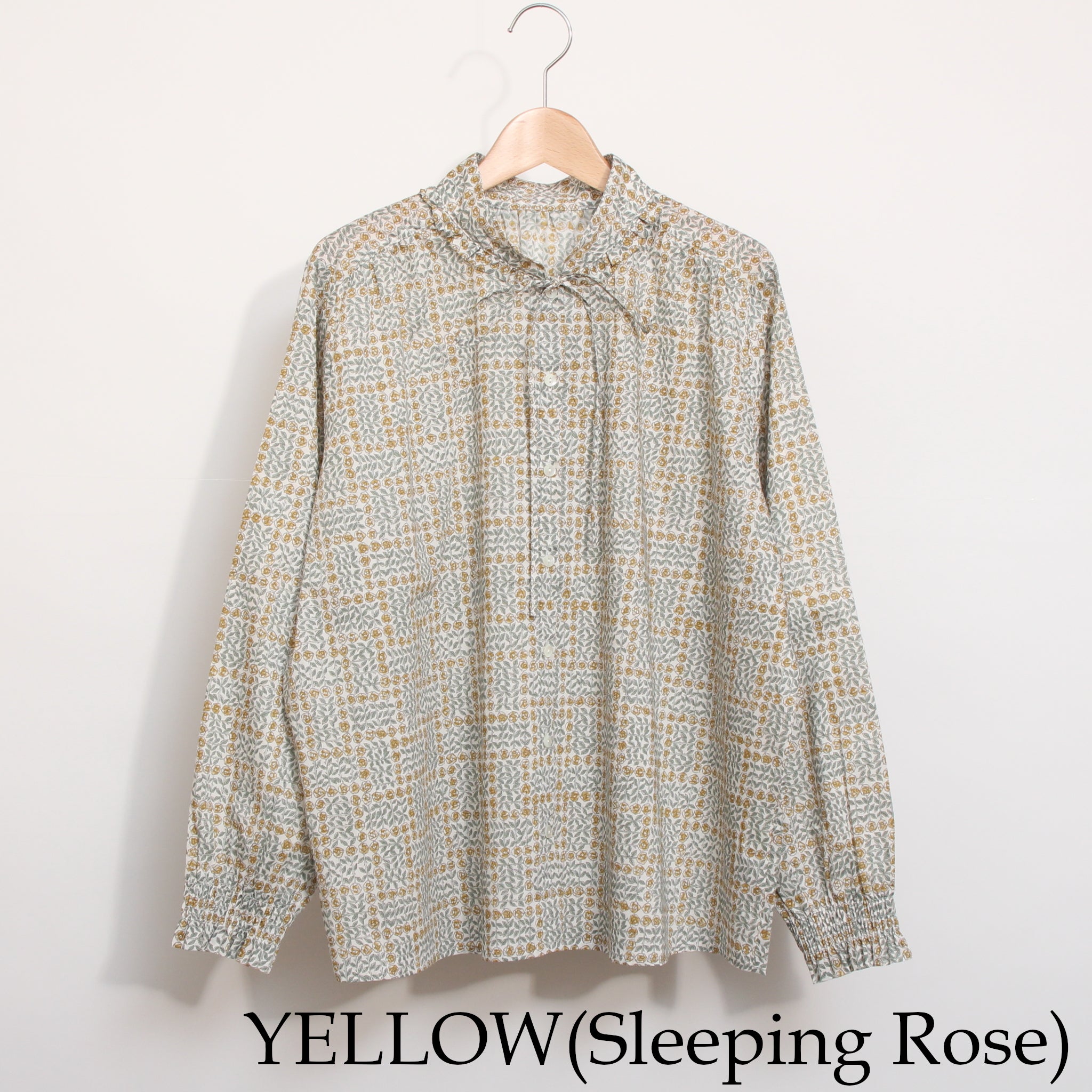 【本店限定商品】sosotto LIBERTYハイスタンドフリルシャツ