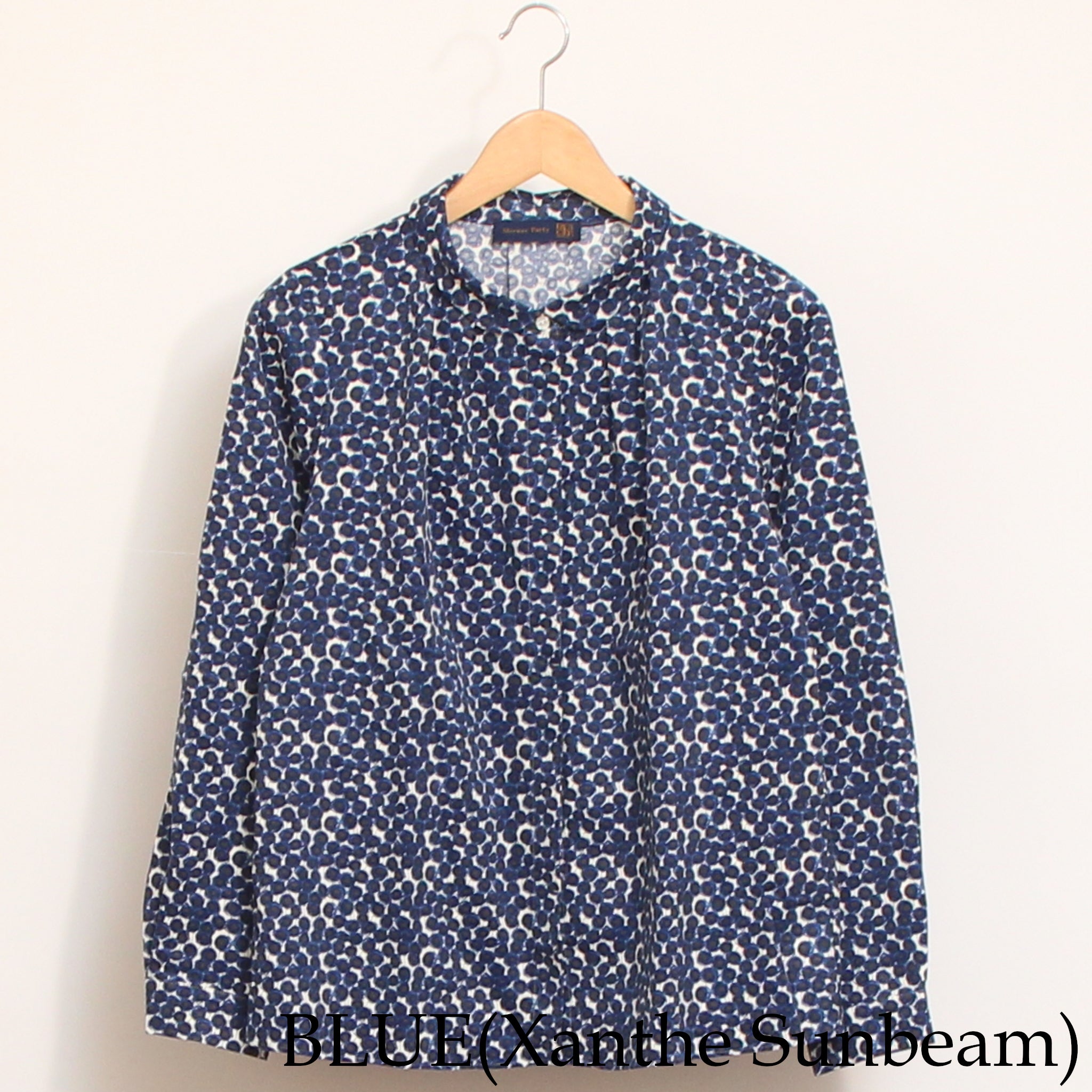 【NAVY・BLUEのみラスト1点ずつ】コーデュロイLIBERTY比翼タックシャツ(2511)