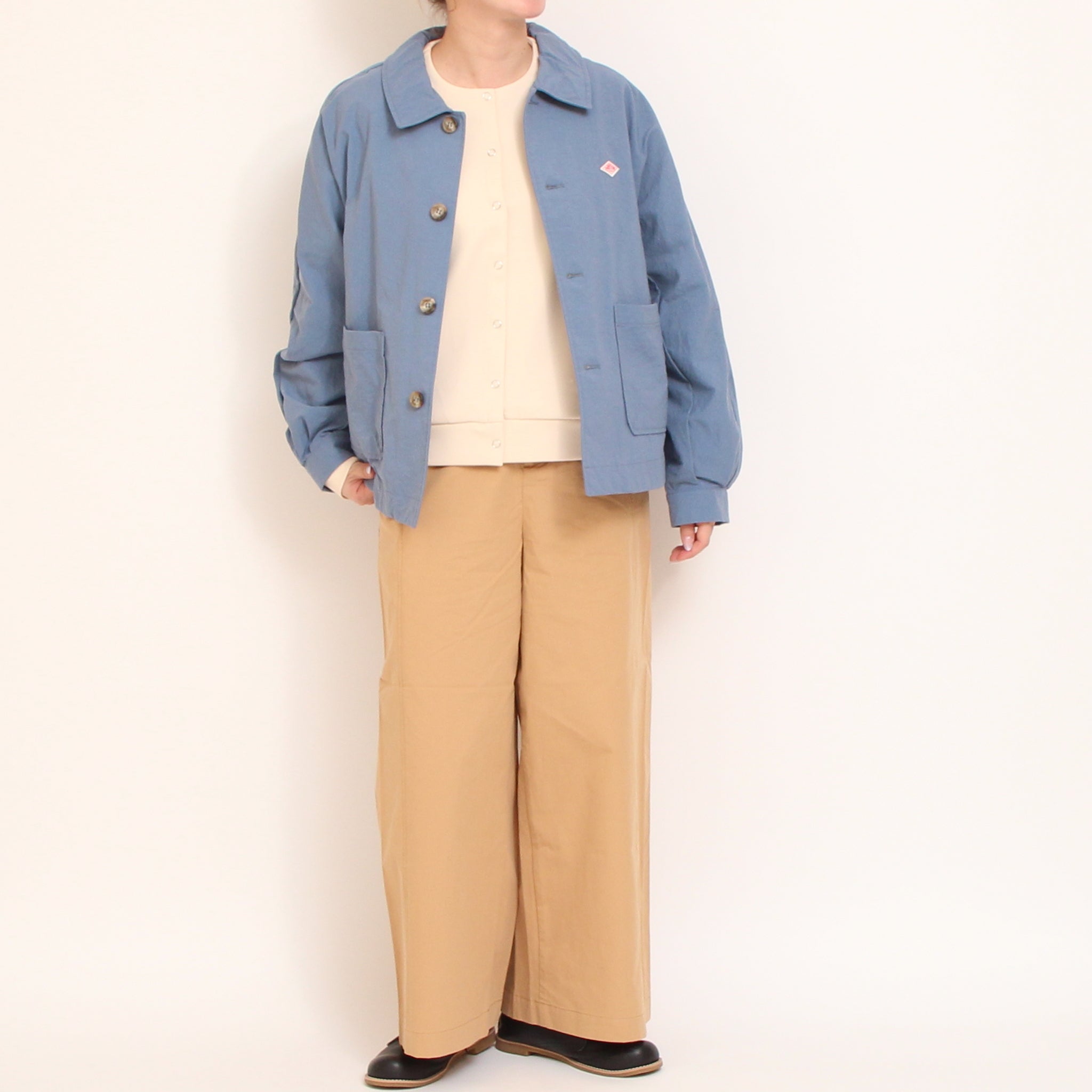 Pont de Chalonsドロップスナップ釦カーディガン