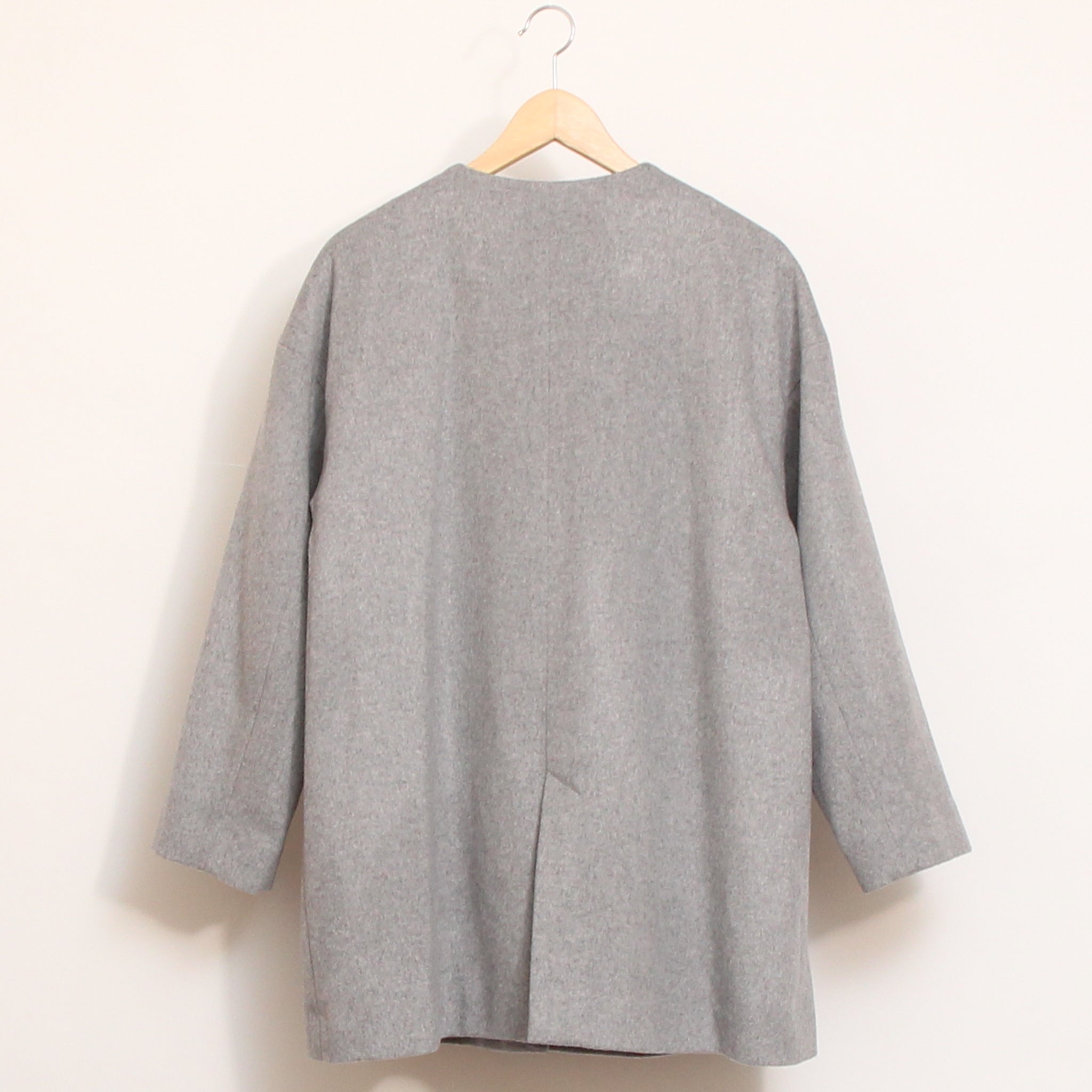 【BLACK残り僅か】裏リバティノーカラーコート(2510)