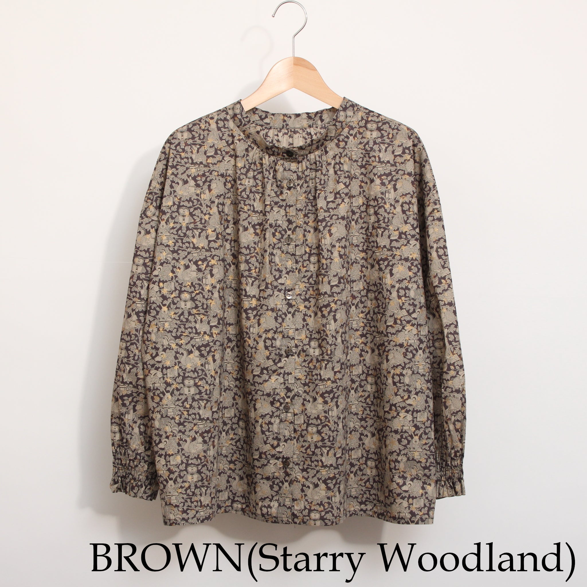【本店限定商品】sosotto LIBERTY2WAYスタンドブラウス