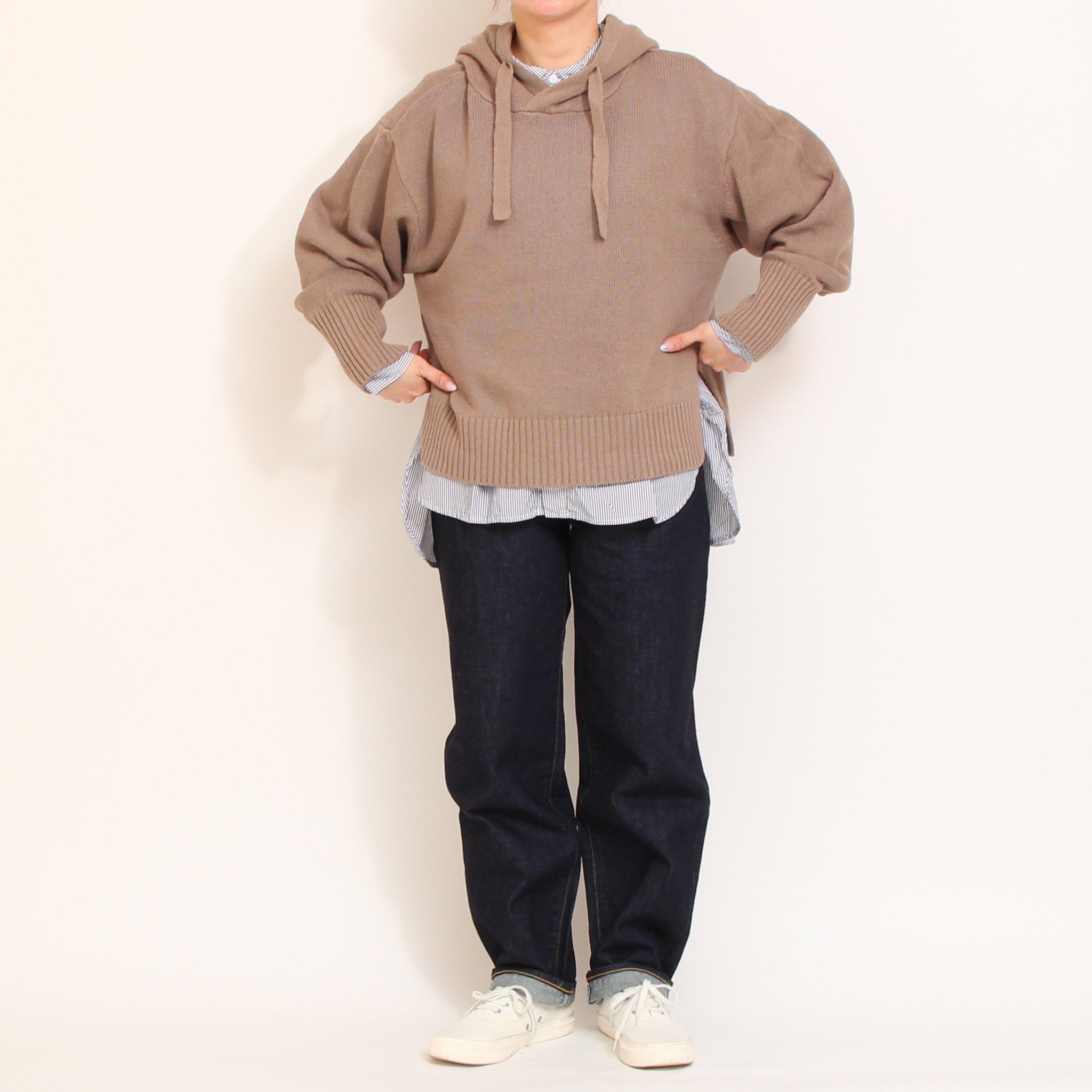 D.M.Gカーブラインデニムパンツ(ONE WASH)
