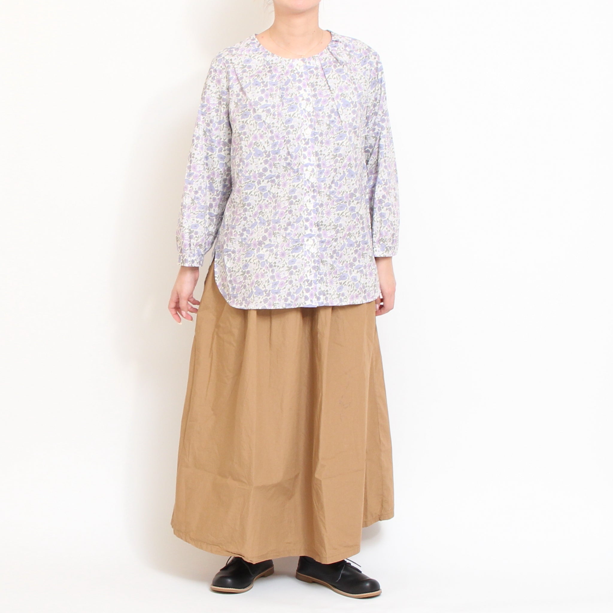 LIBERTYクルーネック前後差シャツ71012