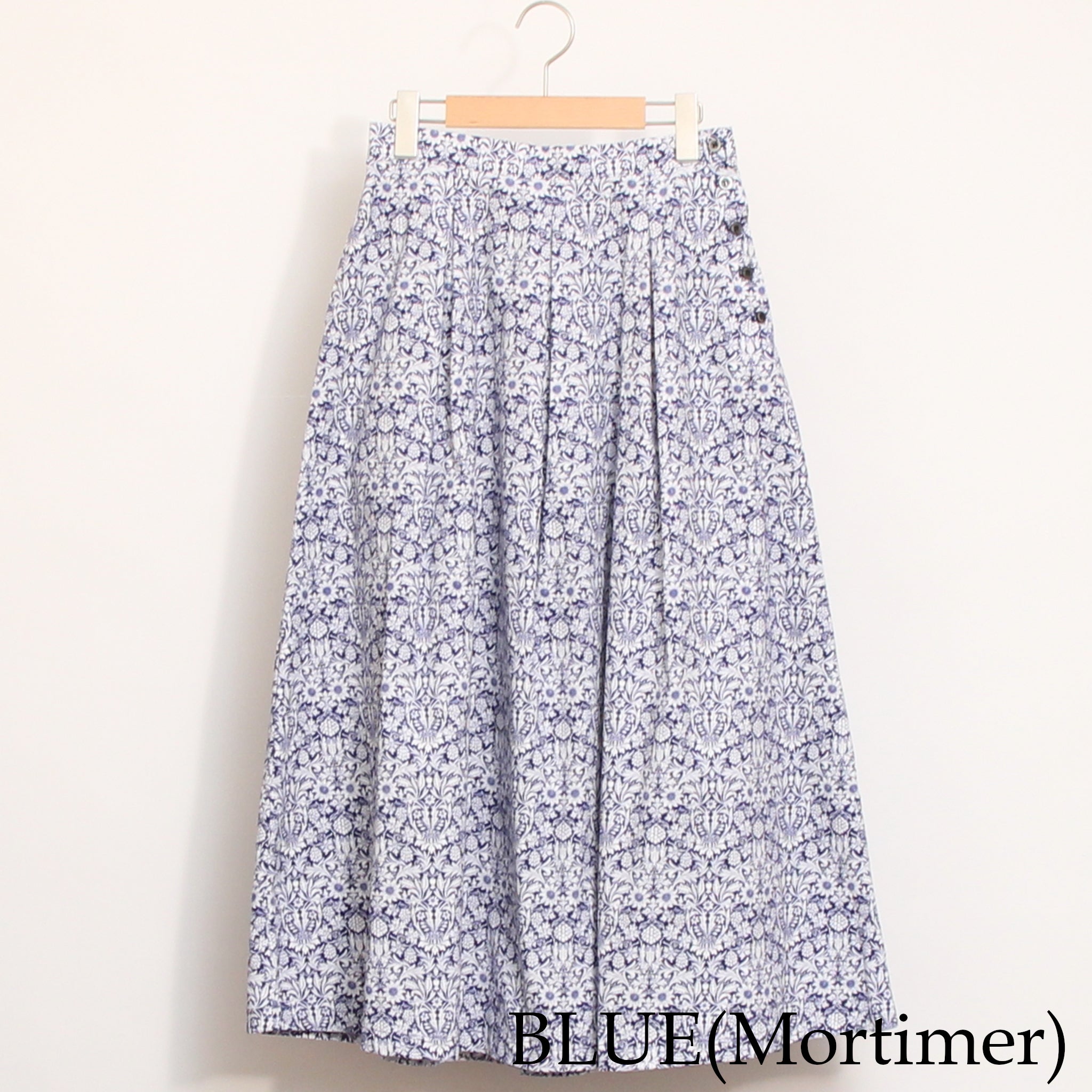 【NAVYラスト1点】 コーデュロイLIBERTYサイド釦スカート84cm(2511)