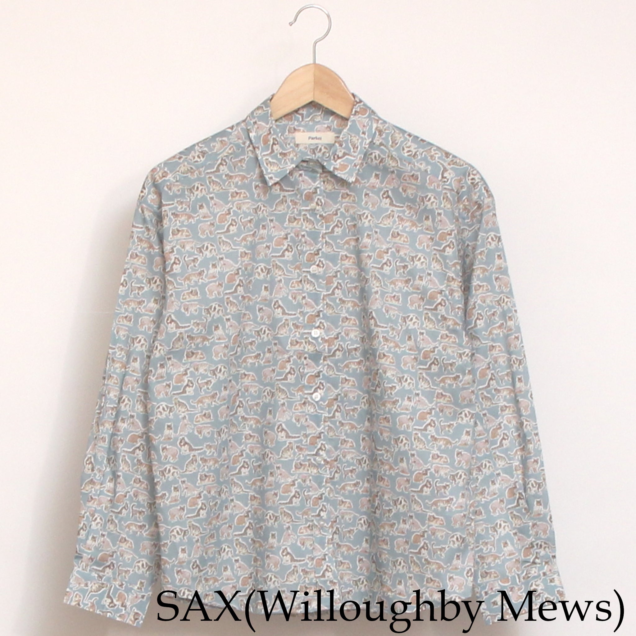 【20%OFF】【BLUE・SAXラスト1点ずつ】LIBERTYワイドレギュラーシャツ