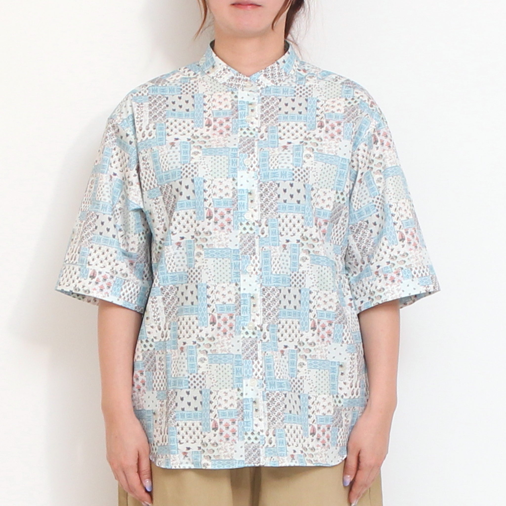 【20%OFF】ピカデリーポプリン バンドカラードロップシャツ2606