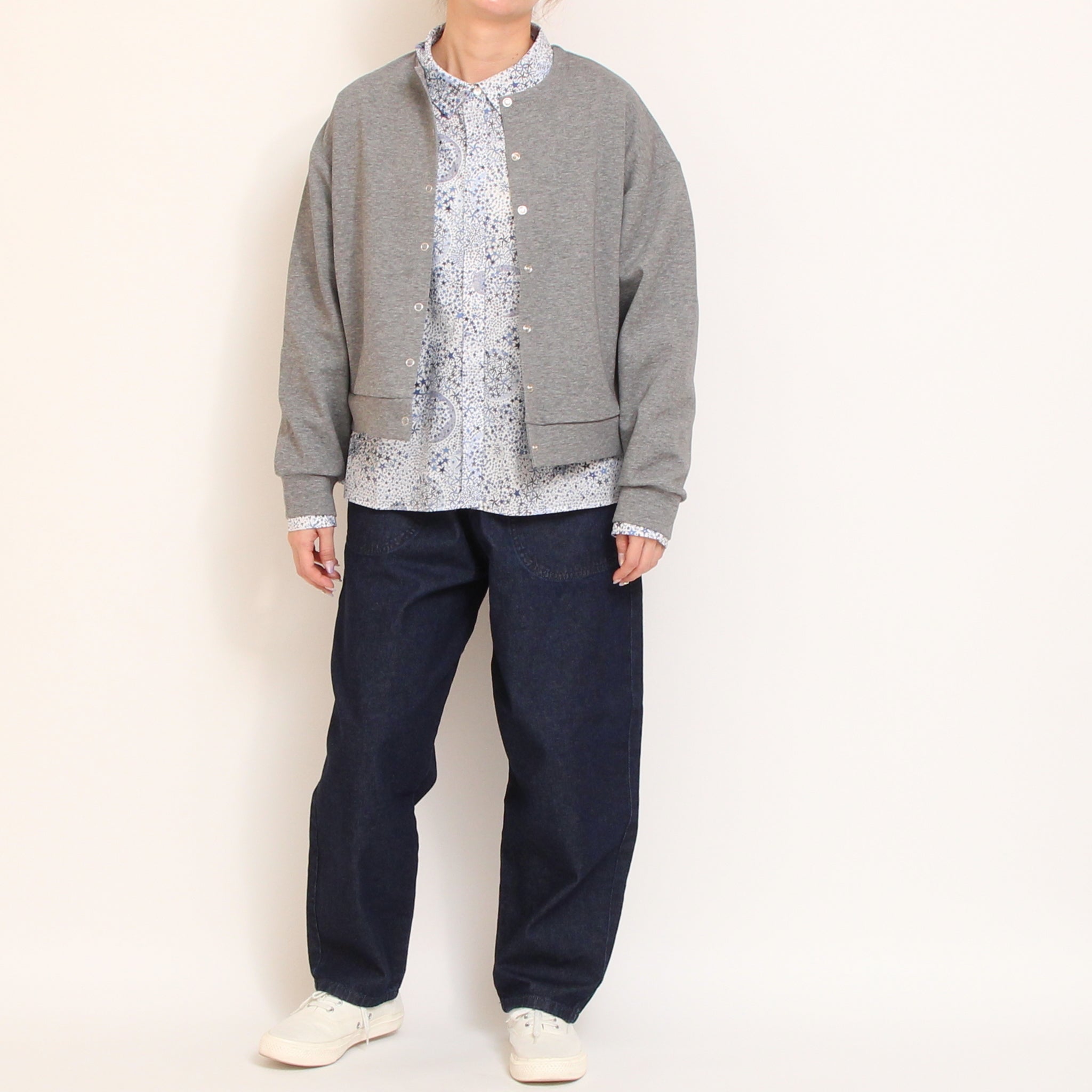 Pont de Chalonsドロップスナップ釦カーディガン