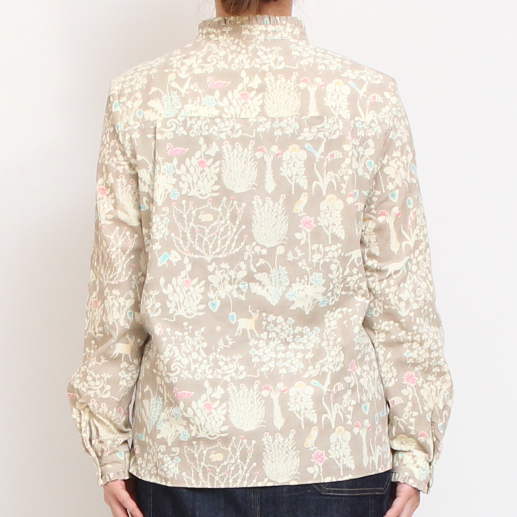 コーデュロイLIBERTYスタンドフリルシャツ2511