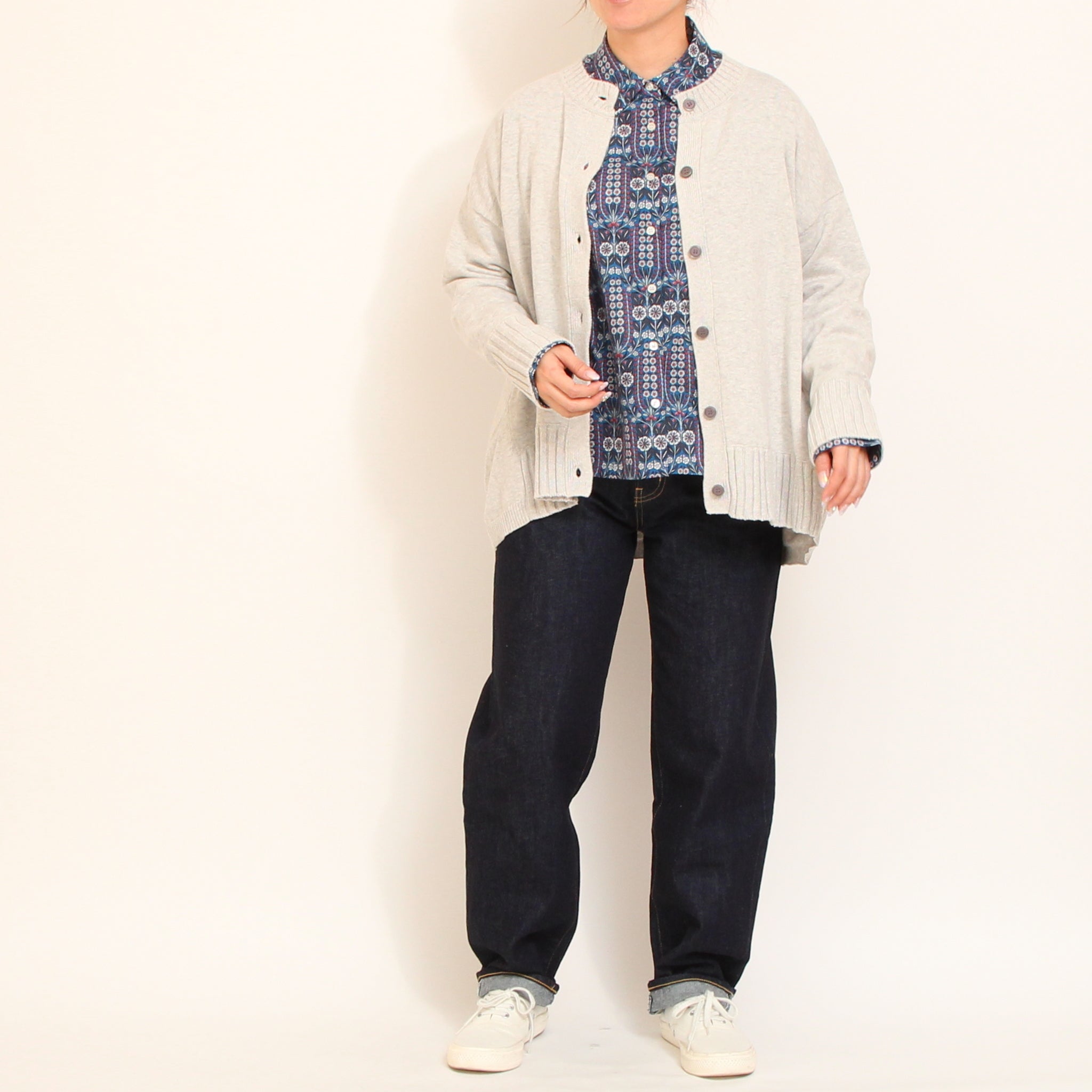 D.M.Gカーブラインデニムパンツ(ONE WASH)