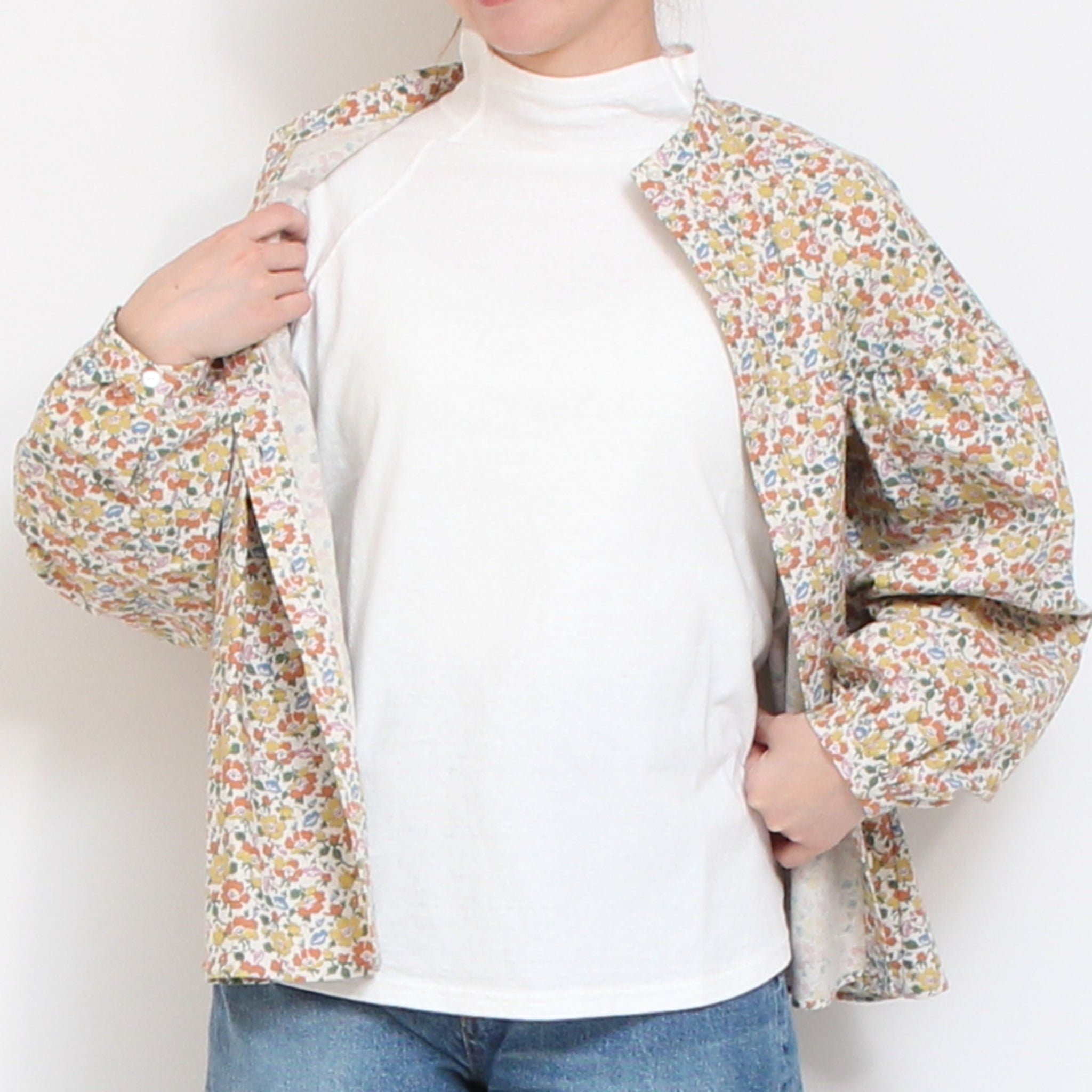 【NAVYのみ 残り僅か】to touchラフィーコットンスタンドTシャツ
