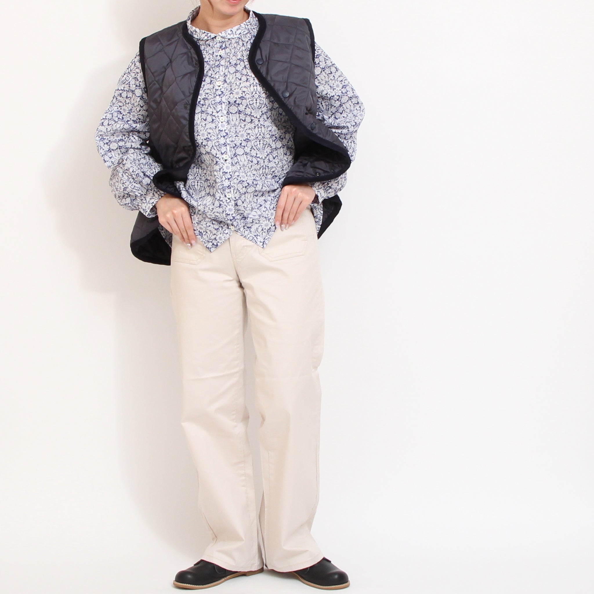 INDIMARKアウトポケットストレートパンツ(BEIGE)