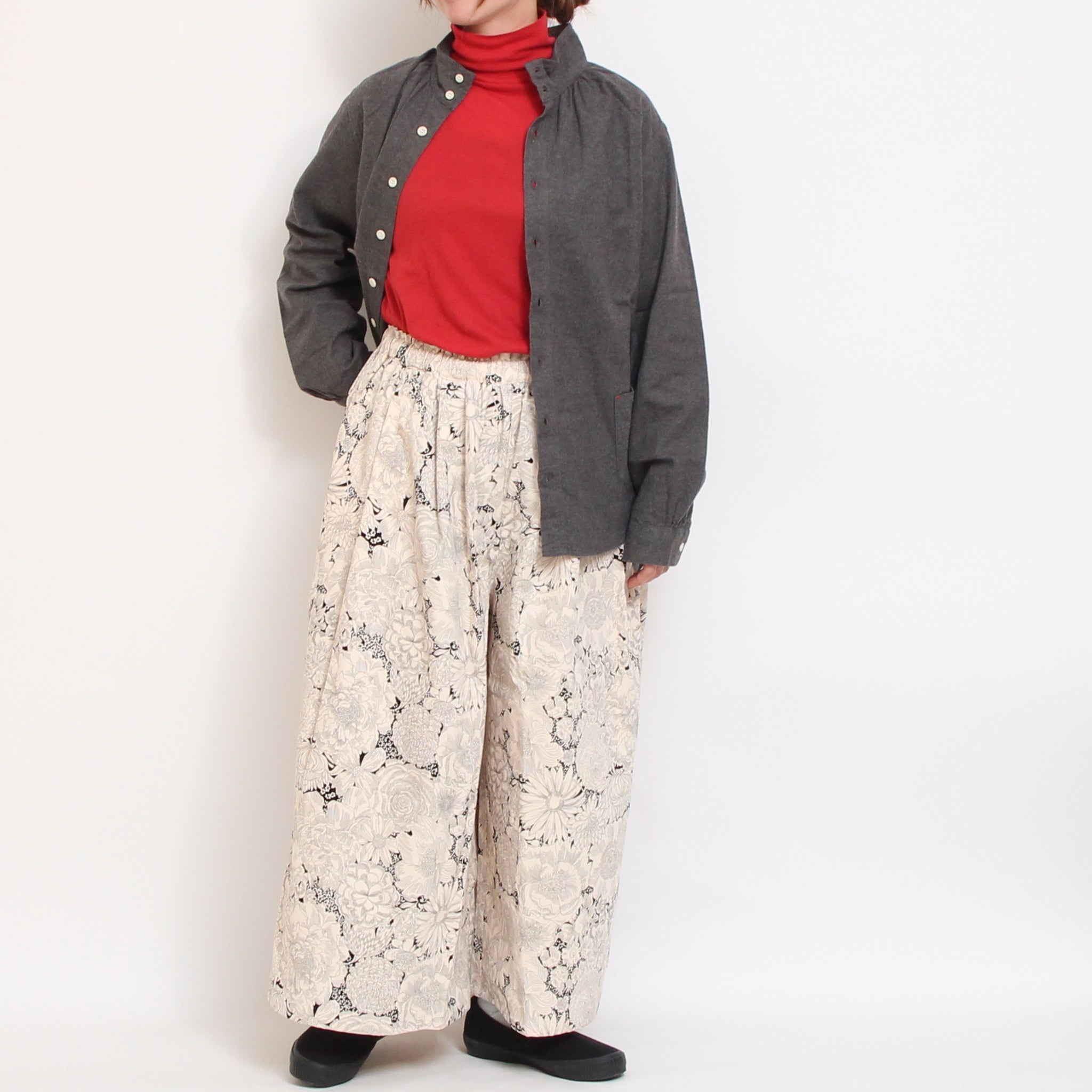 【IVORYラスト1点】NARUハイネックゆったりプルオーバー25