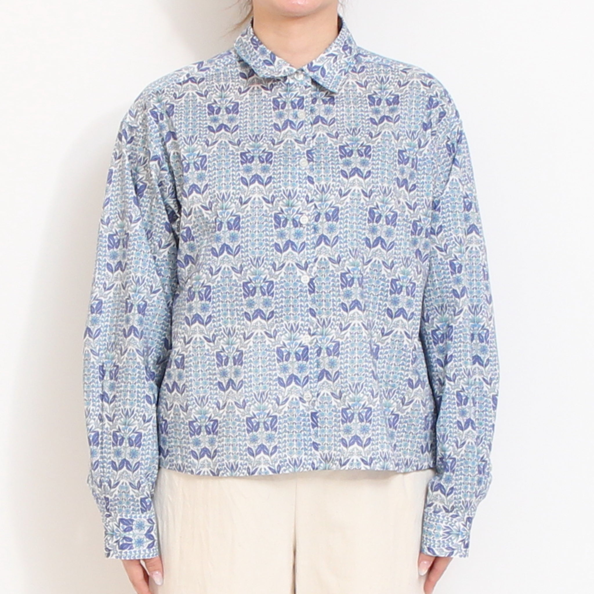 【20%OFF】【WHITEのみ ラスト1点】【本店限定商品】LIBERTYコンパクトボックスシャツ