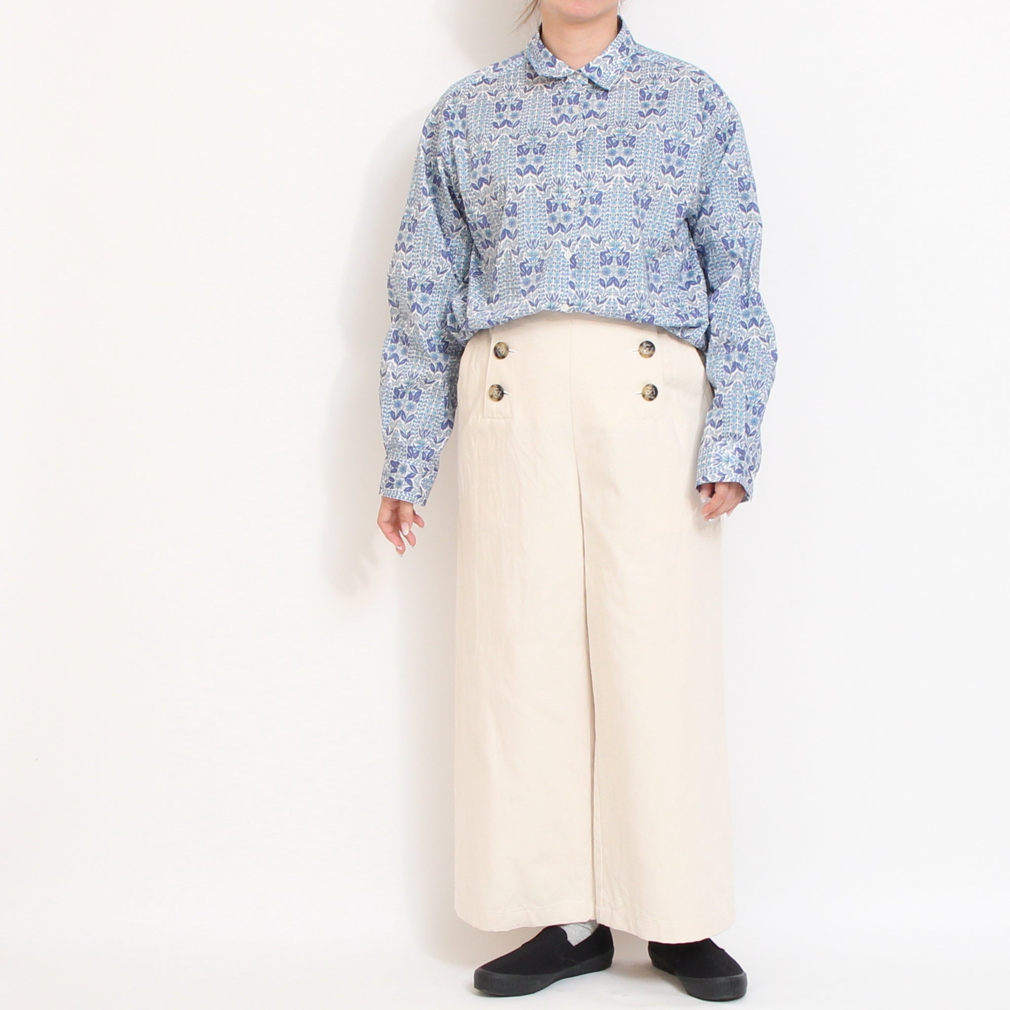 【20%OFF】【WHITEのみ ラスト1点】【本店限定商品】LIBERTYコンパクトボックスシャツ