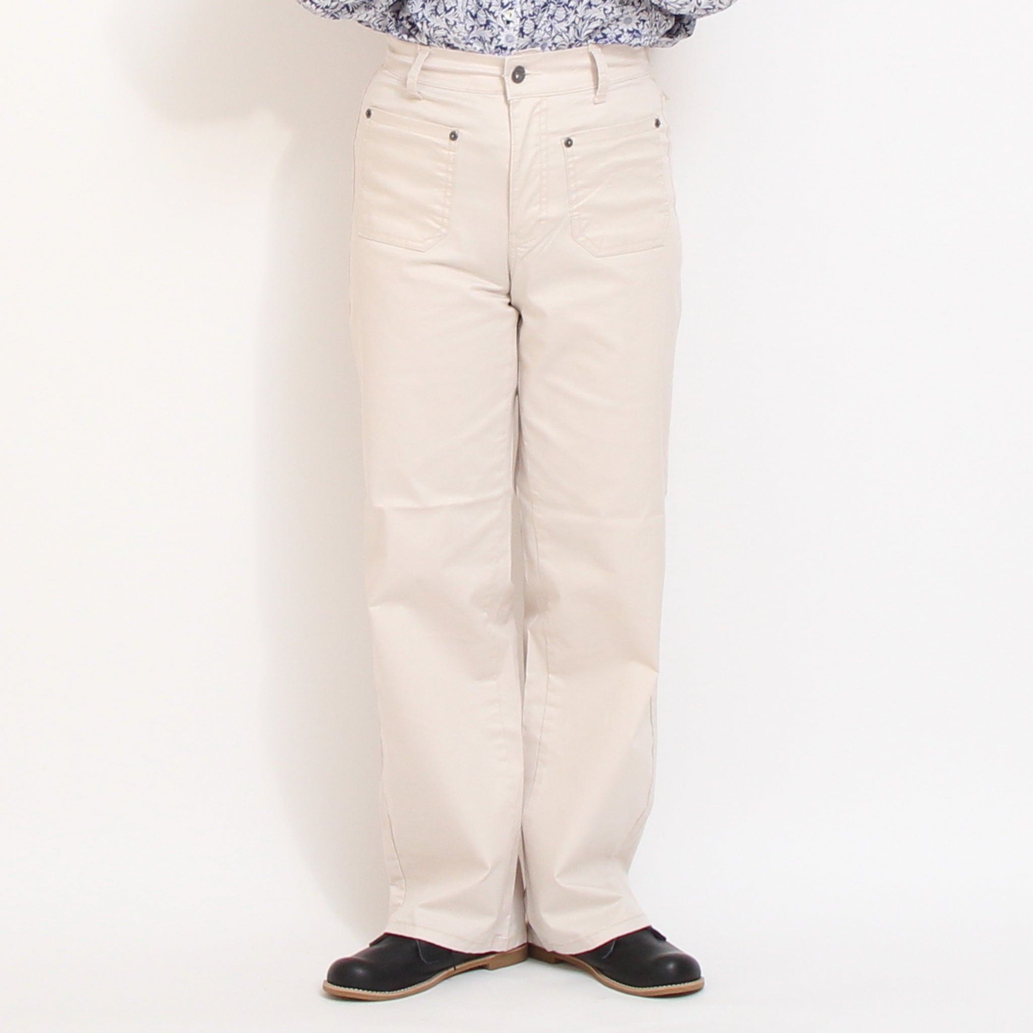 INDIMARKアウトポケットストレートパンツ(BEIGE)