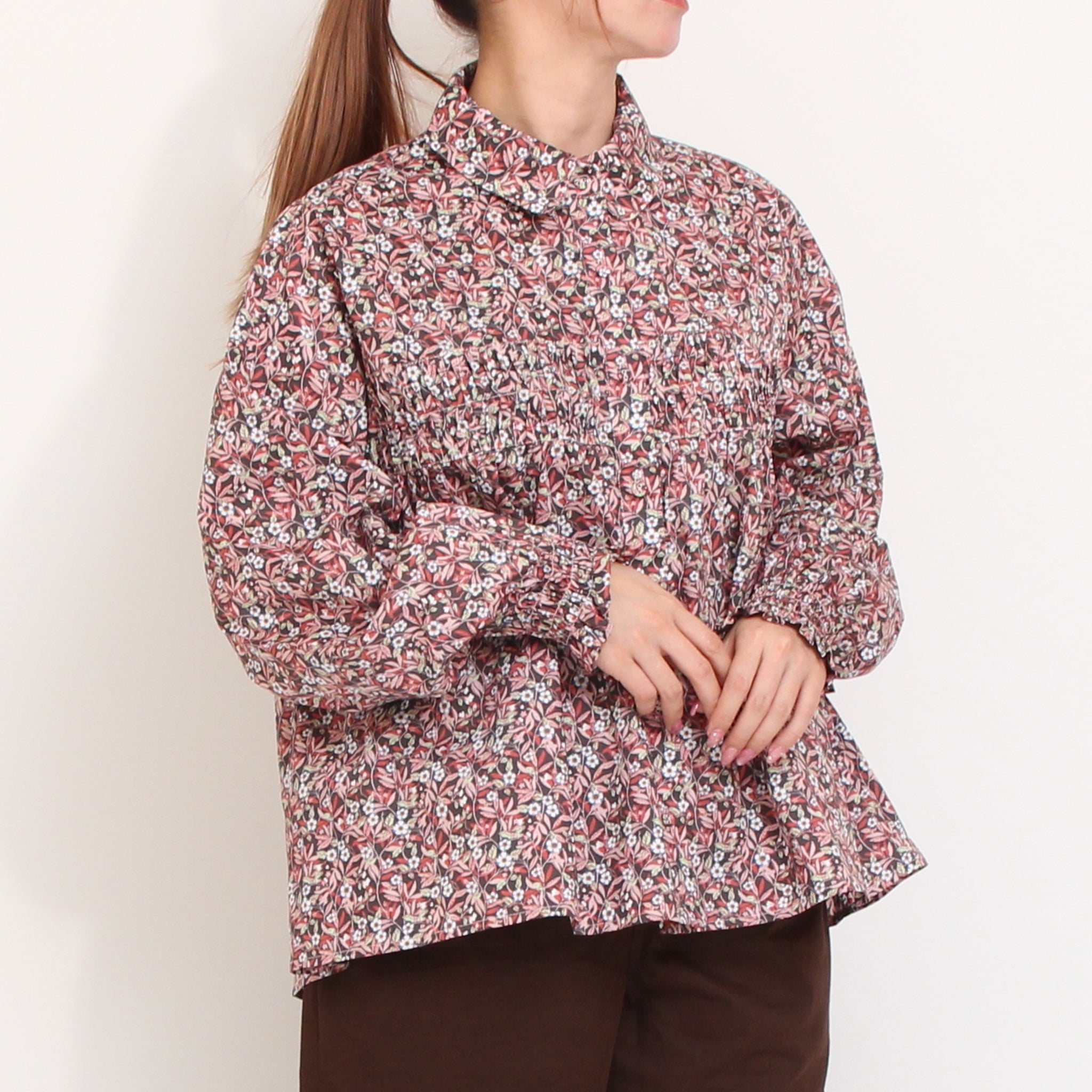 【本店限定商品】sosotto LIBERTYセパレイトカラーシャツ