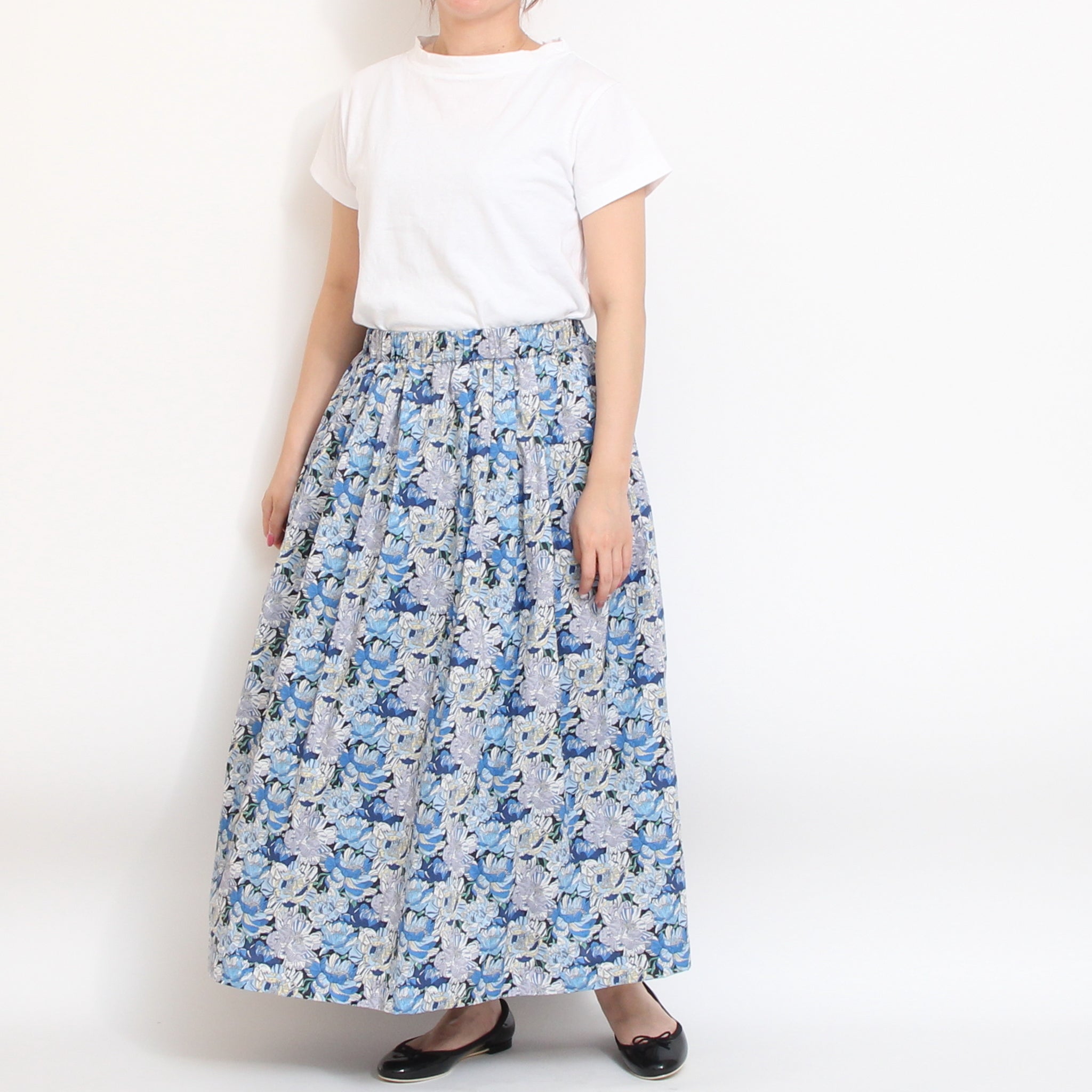 【本店限定商品】sosotto LIBERTYタックギャザースカート