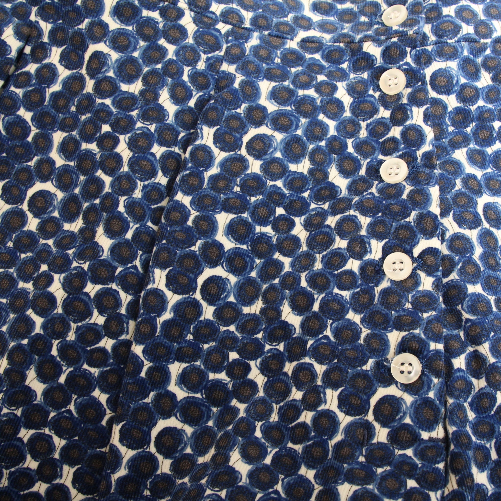 【NAVYラスト1点】 コーデュロイLIBERTYサイド釦スカート84cm(2511)