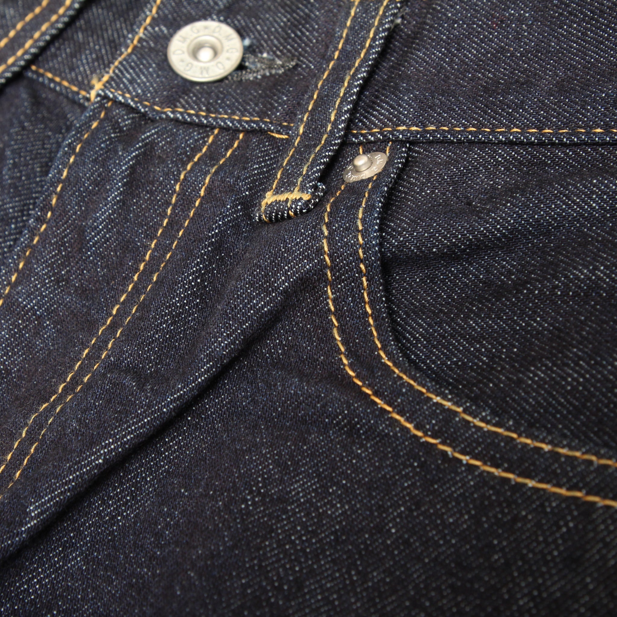 D.M.Gカーブラインデニムパンツ(ONE WASH)