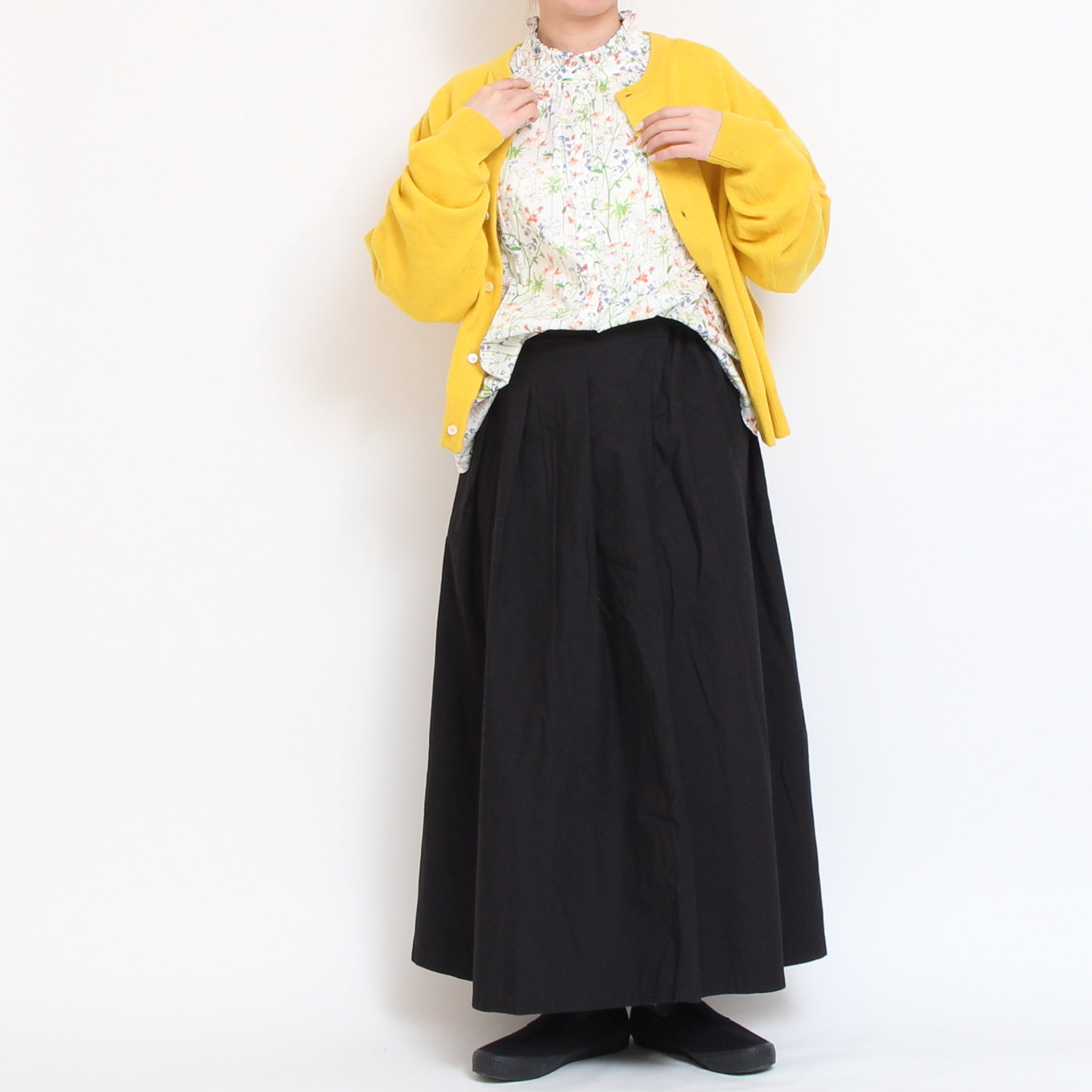 【残り僅か】リバティ長袖フリルシャーリングシャツ(2601)