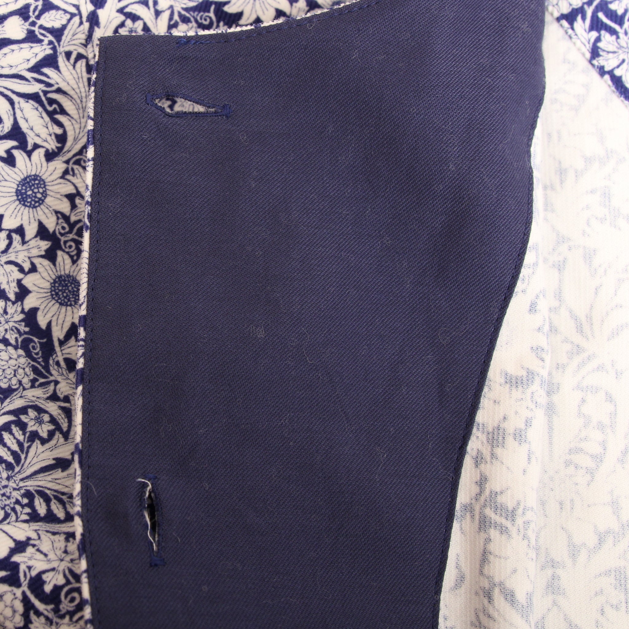 【BLACKラスト1点】コーデュロイLIBERTYノーカラーコートワンピース2511