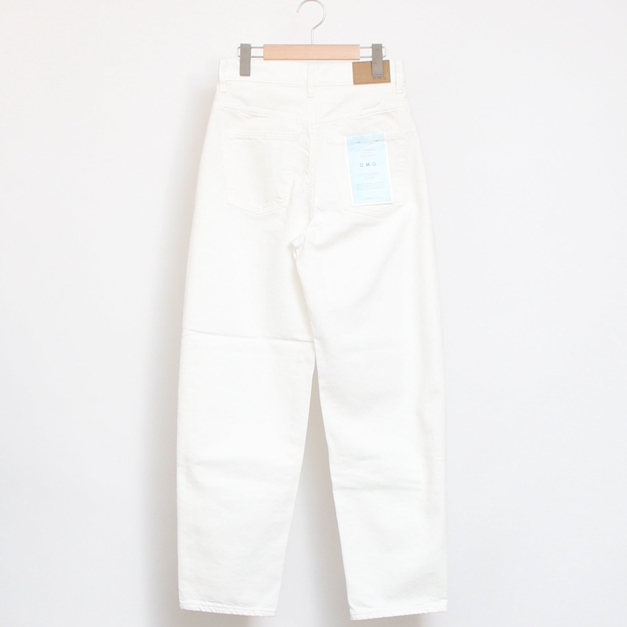 D.M.Gカーブラインデニムパンツ(WHITE)