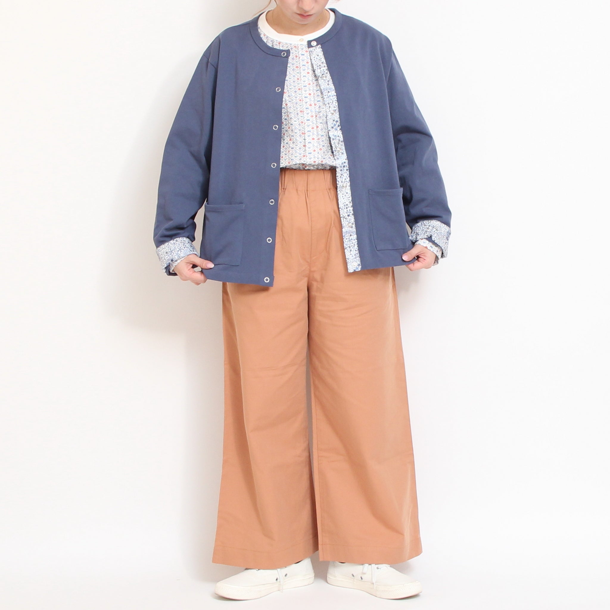 【ラスト1点ずつ】sosotto LIBERTY使いカーディガン71123