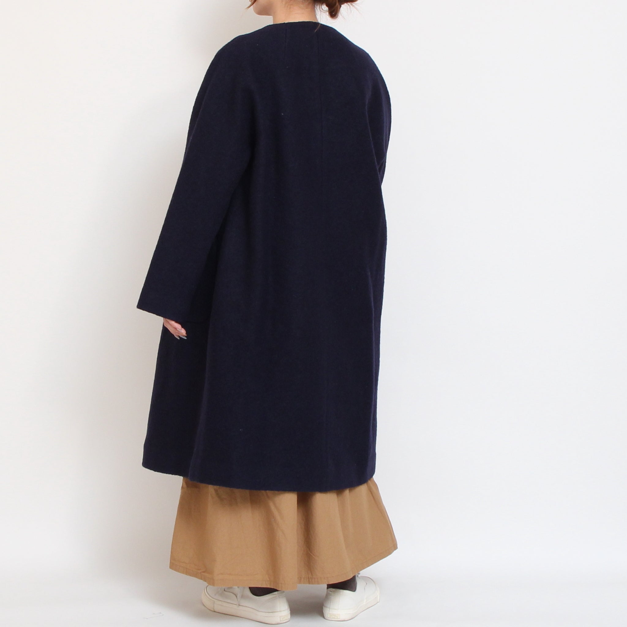 【再値下げ・40%OFF】【CAMELラスト1点】Vent d’ouestウールリング圧縮コート2511