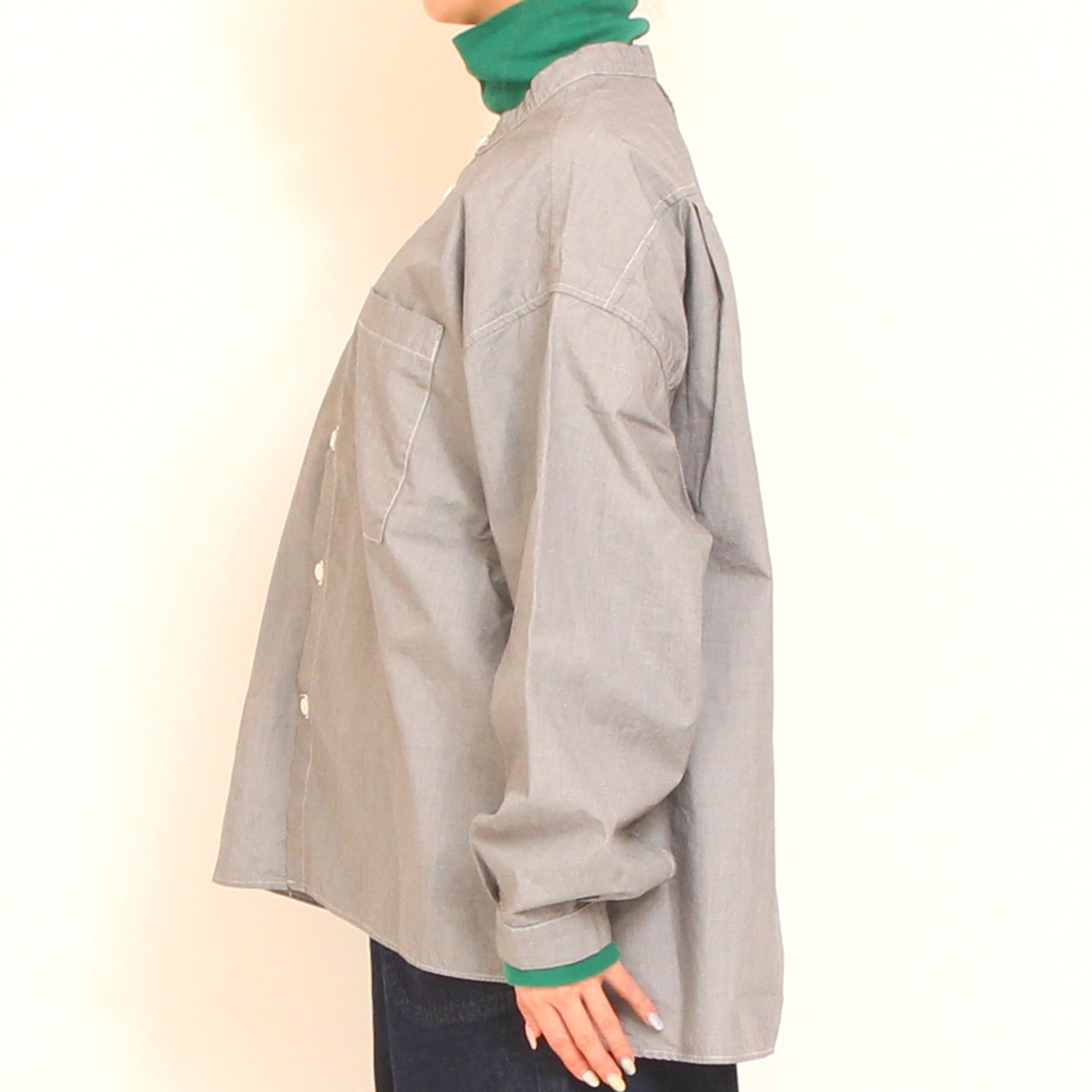 D.M.GチェックBIGポケットワイドシャツ2601