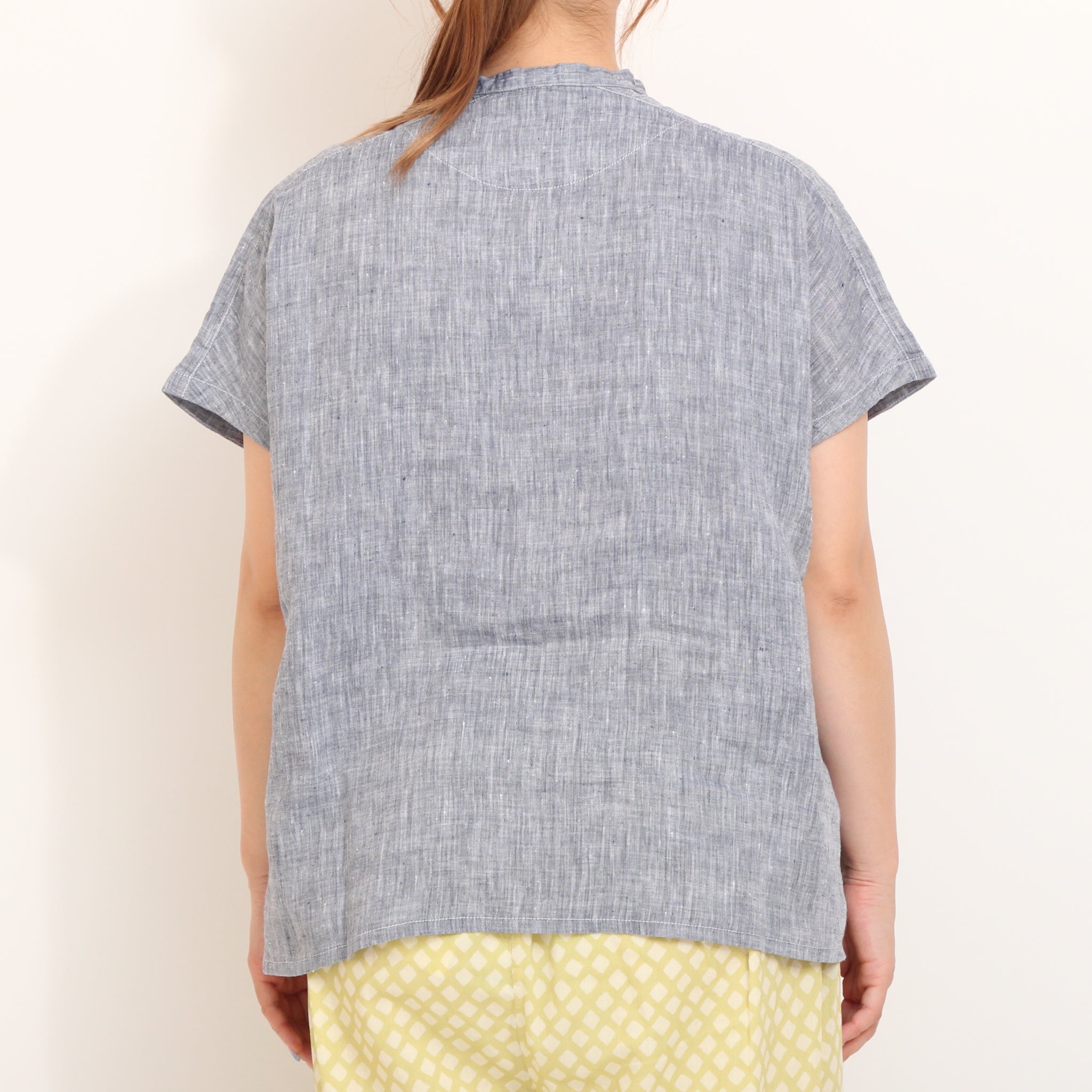 【15%OFF】to touchフレンチリネンスタンドシャツ26