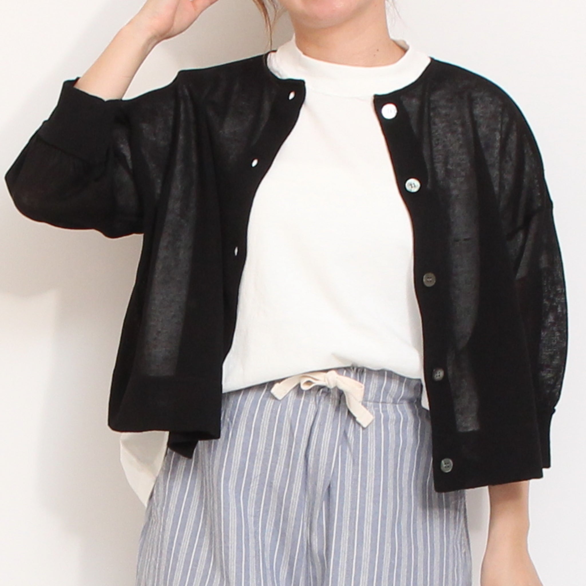 【30%OFF】【IVORY残り僅か】Pont de Chalonsシアーカーディガン