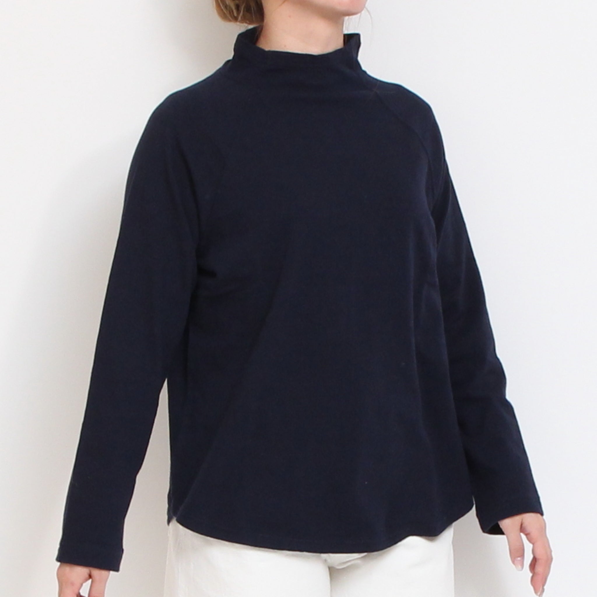 【NAVYのみ 残り僅か】to touchラフィーコットンスタンドTシャツ