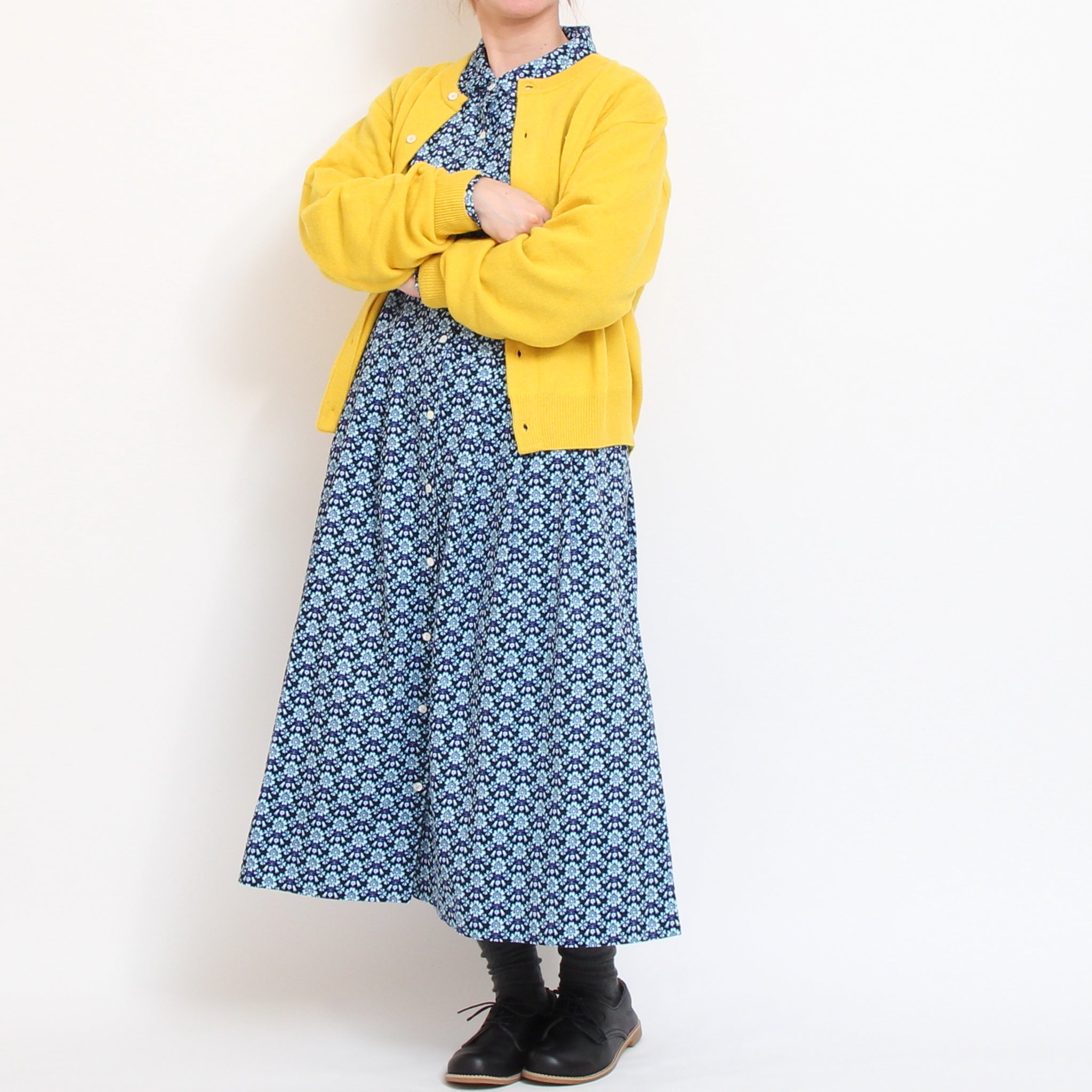 【BEIGEラスト】コーデュロイLIBERTYクラシカルワンピース(2511)