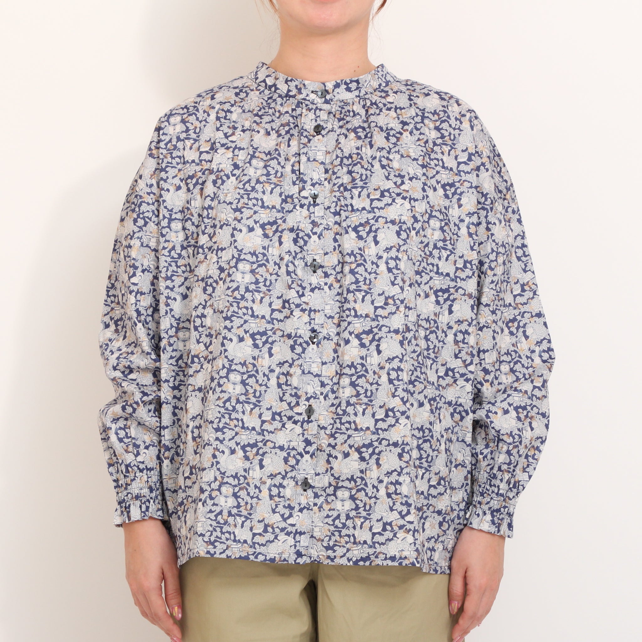 【本店限定商品】sosotto LIBERTY2WAYスタンドブラウス