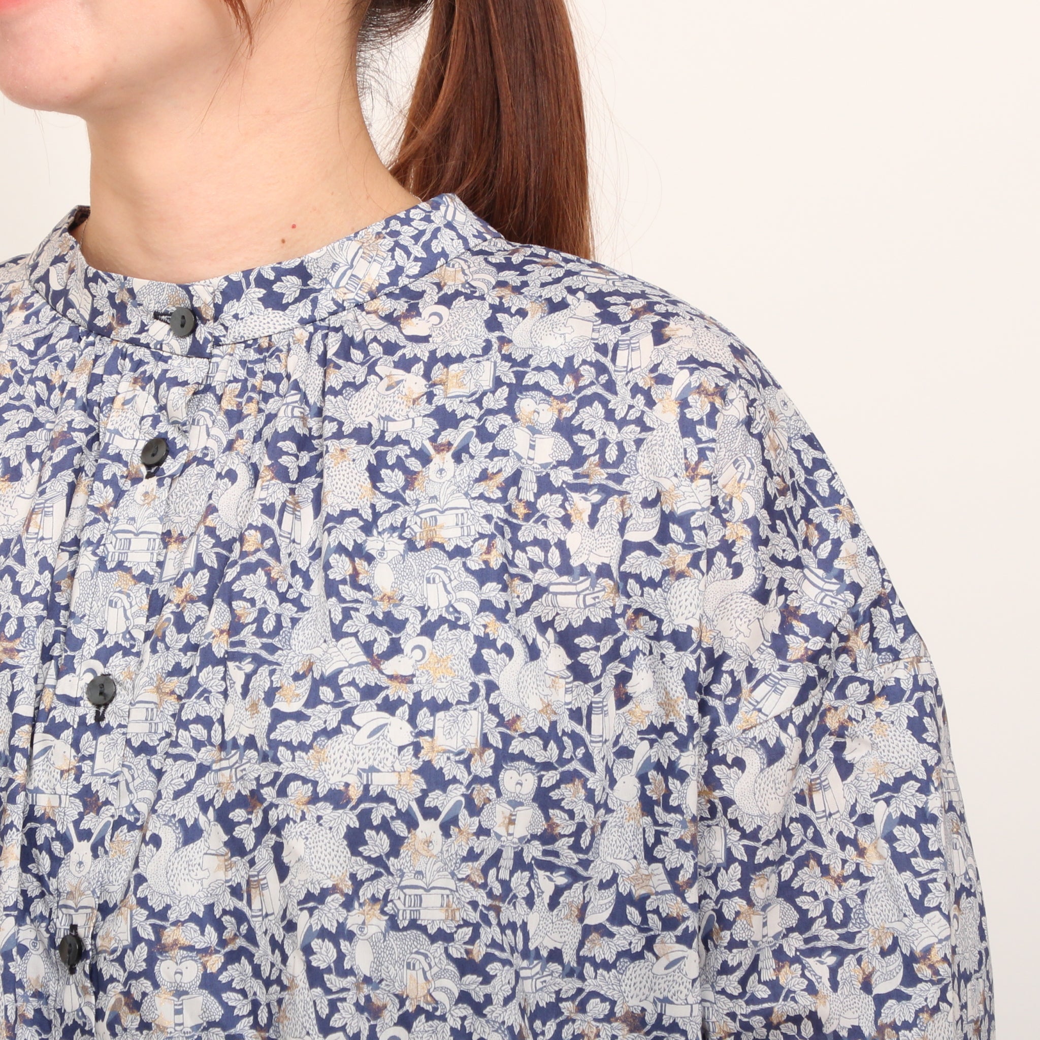 【本店限定商品】sosotto LIBERTY2WAYスタンドブラウス