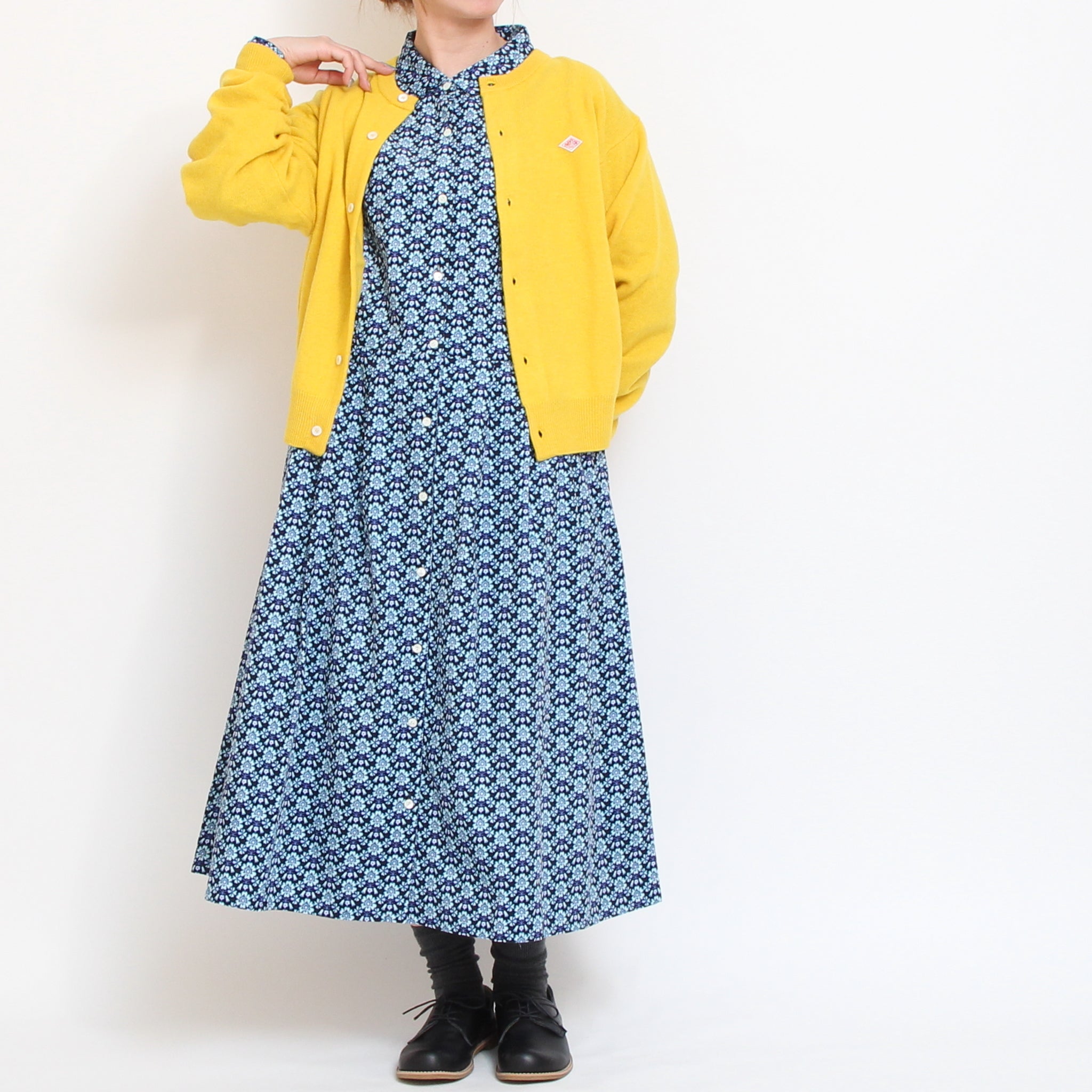 【BEIGEラスト】コーデュロイLIBERTYクラシカルワンピース(2511)