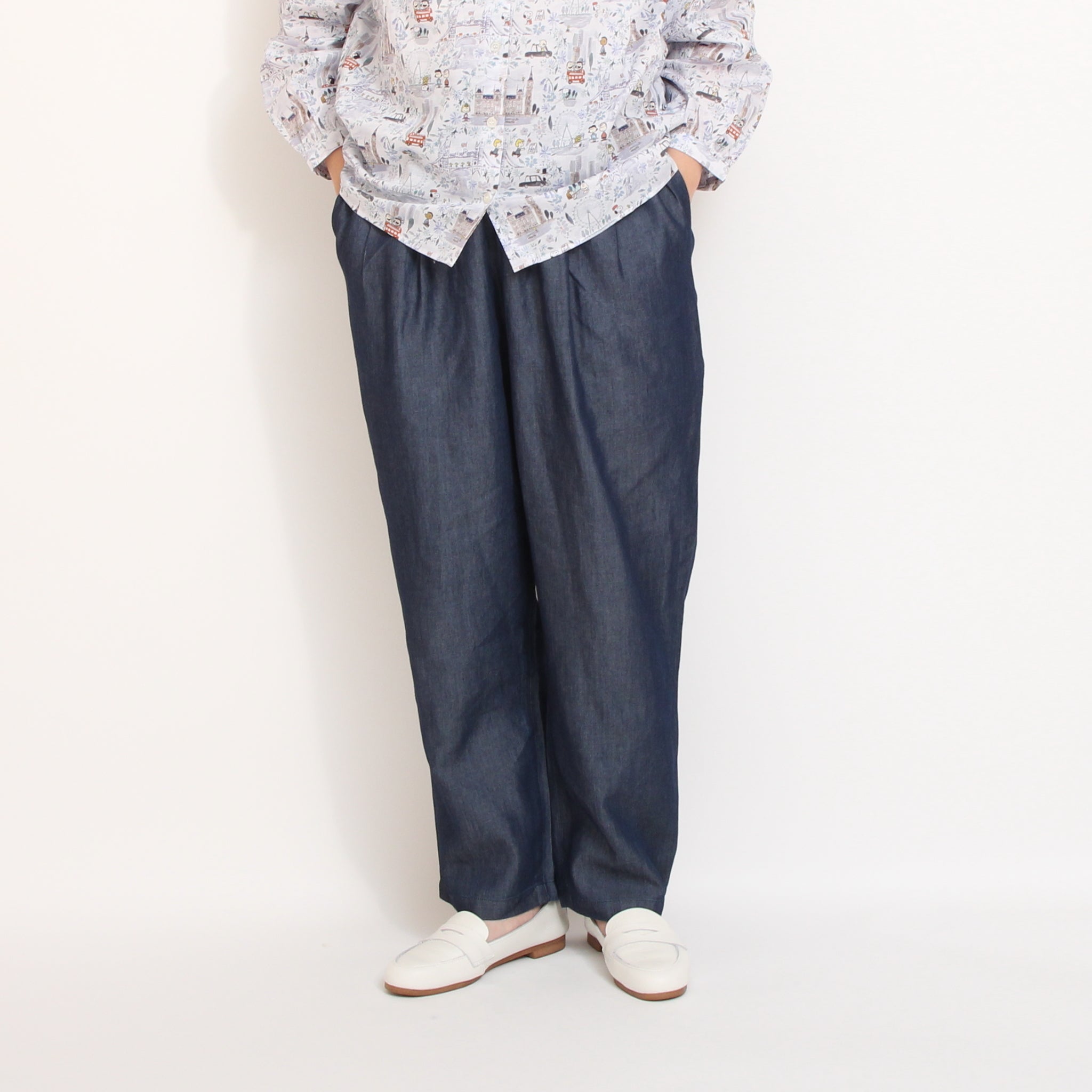 Pont de Chalons テンセルデニムクロップドパンツ